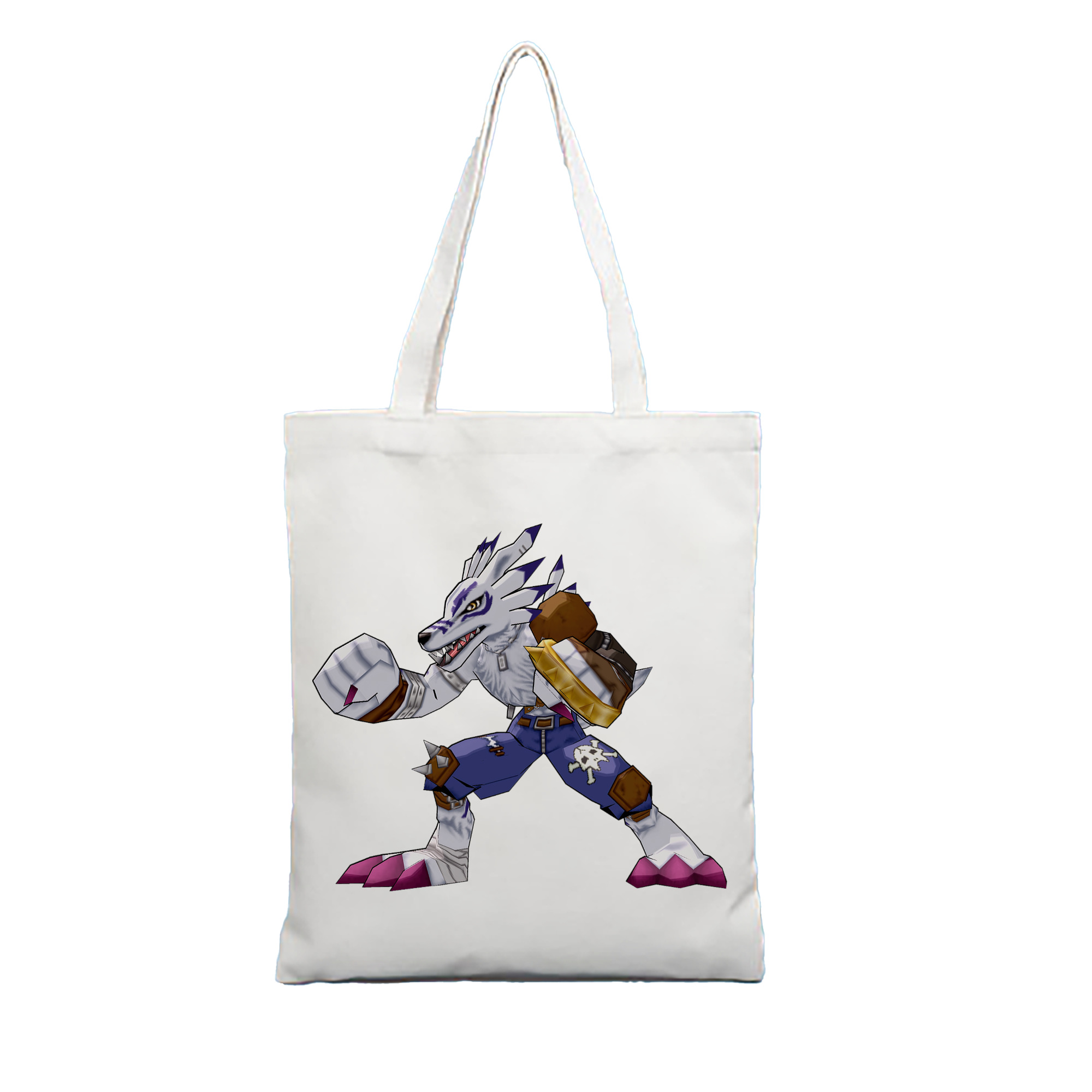 （画像用） Digimon デジタルモンスター/デジモン 縦型キャンバス生地手提げバッグ　トートバッグ