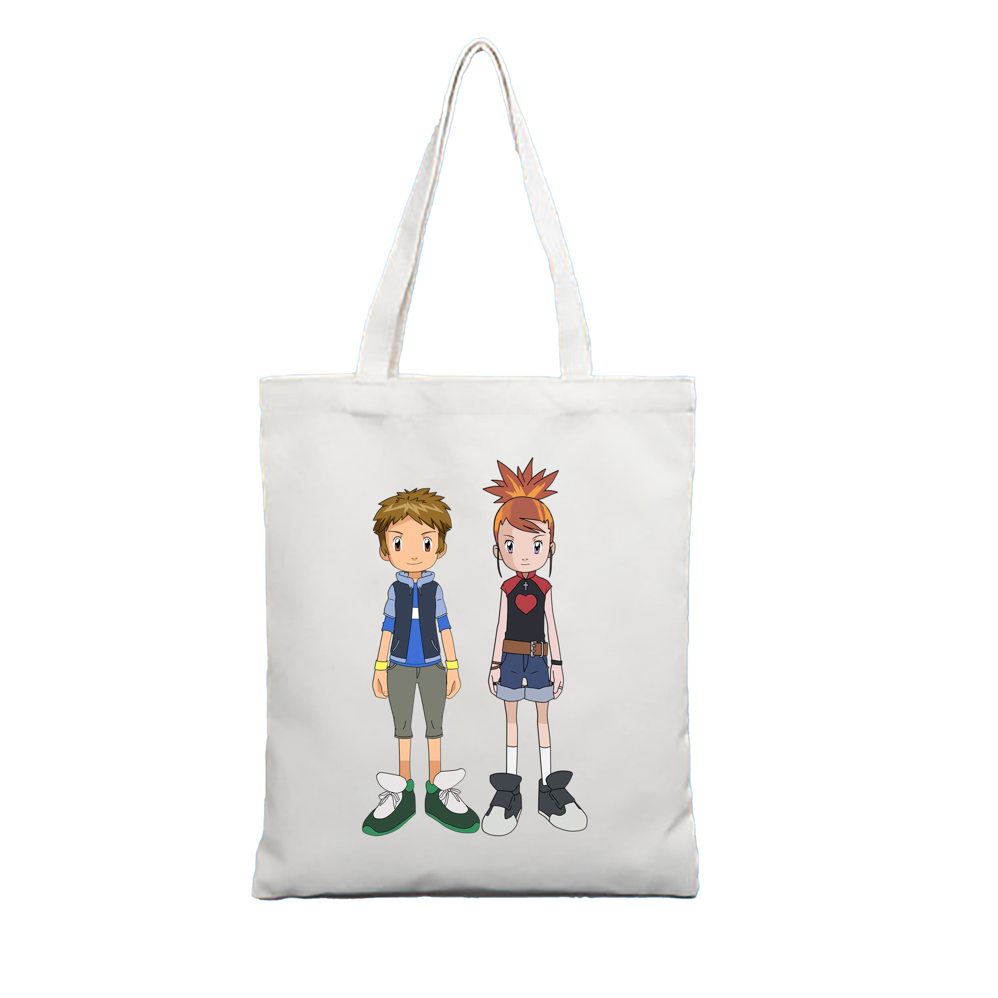 （画像用） Digimon デジタルモンスター/デジモン 縦型キャンバス生地手提げバッグ　トートバッグ
