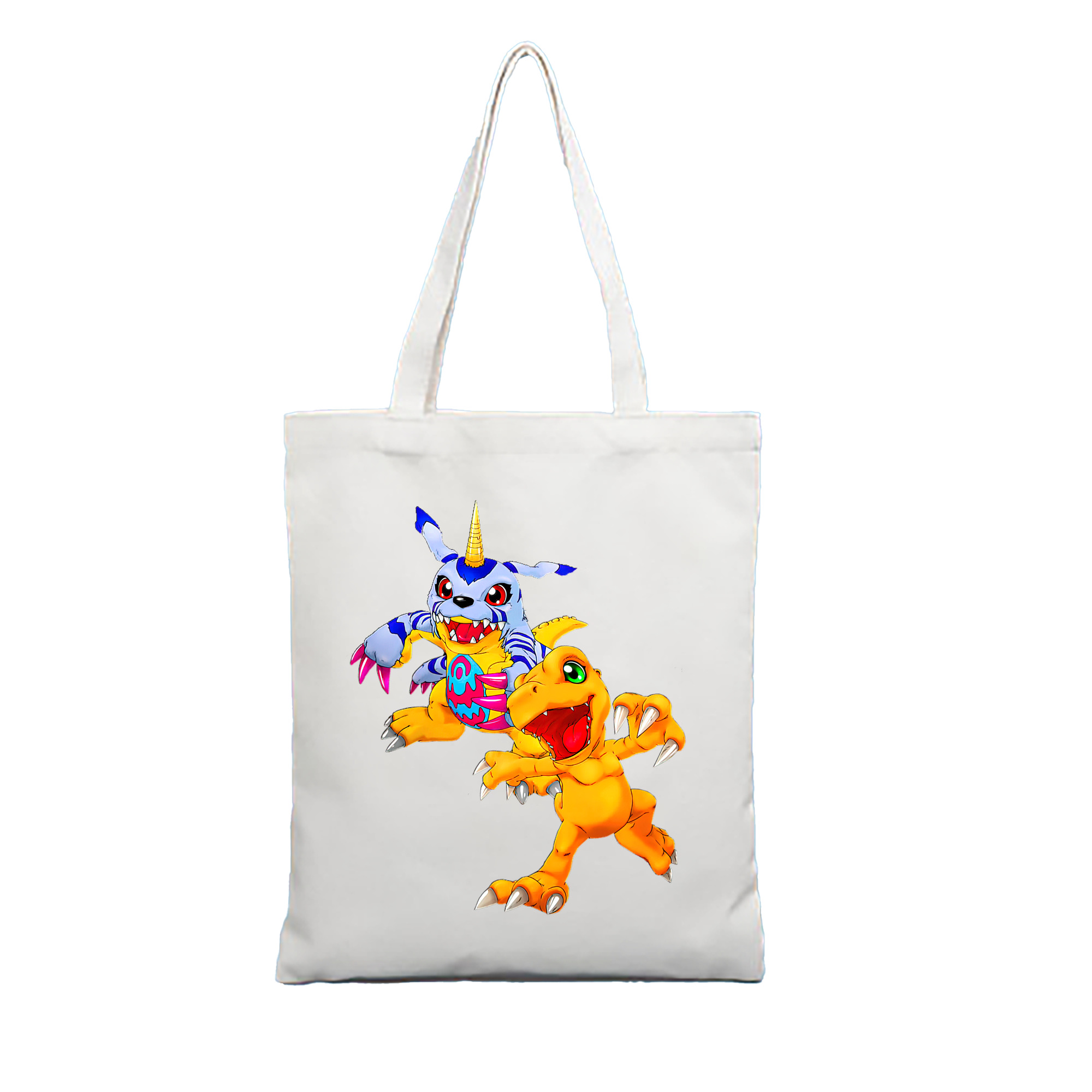 （画像用） Digimon デジタルモンスター/デジモン 縦型キャンバス生地手提げバッグ　トートバッグ