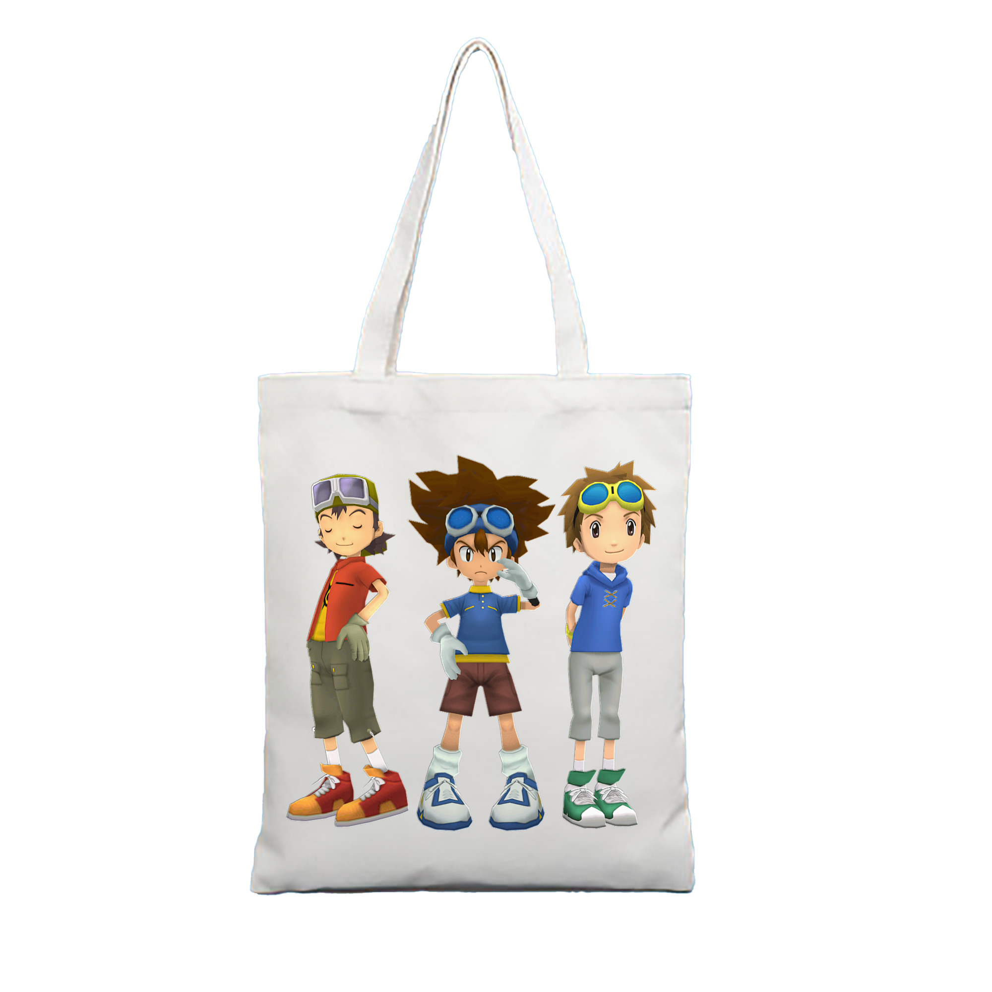 （画像用） Digimon デジタルモンスター/デジモン 縦型キャンバス生地手提げバッグ　トートバッグ