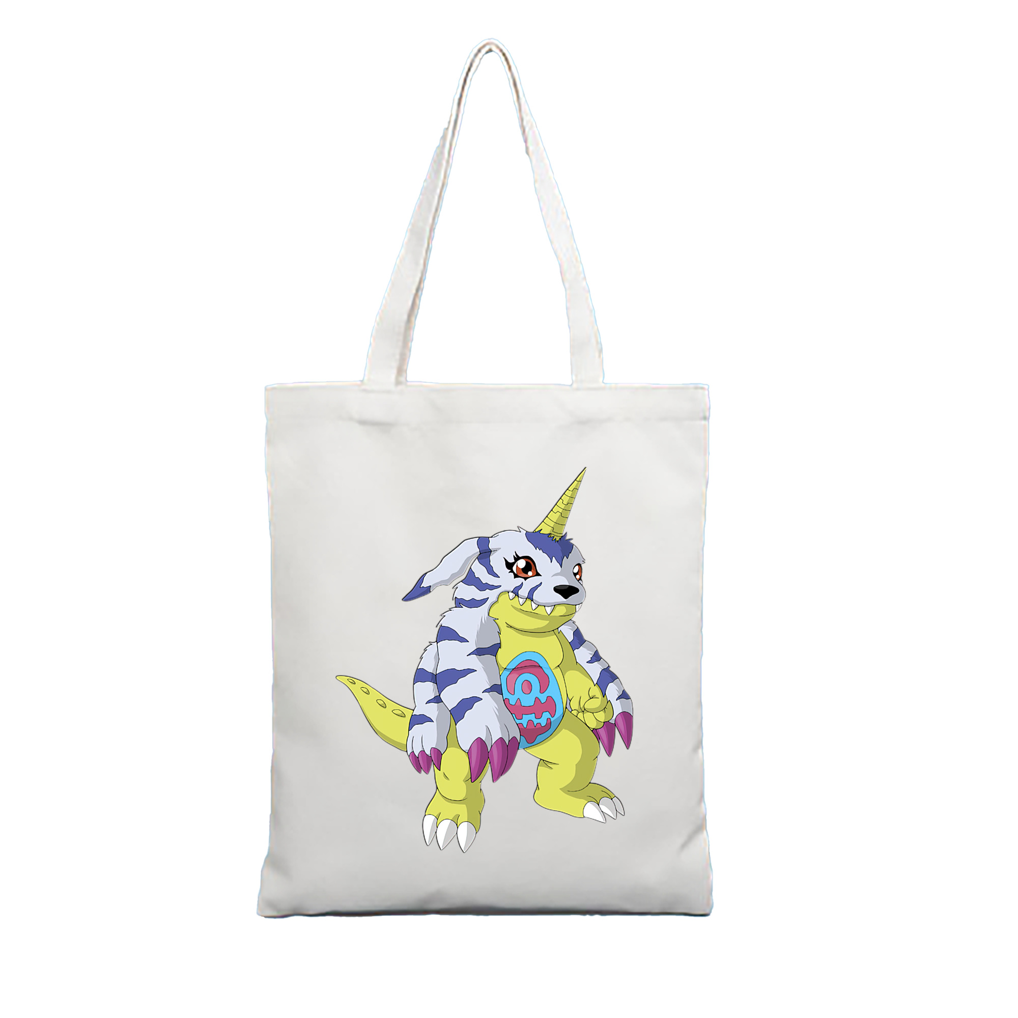 （画像用） Digimon デジタルモンスター/デジモン 縦型キャンバス生地手提げバッグ　トートバッグ