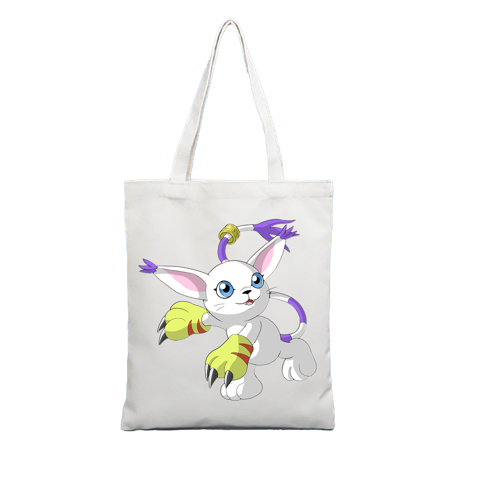 （画像用） Digimon デジタルモンスター/デジモン 縦型キャンバス生地手提げバッグ　トートバッグ