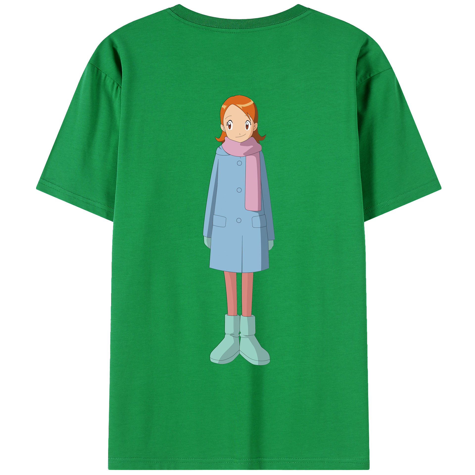（画像用） Digimon デジタルモンスター/デジモン 綿100％ メンズ半袖Tシャツ（バックプリント） 通気性