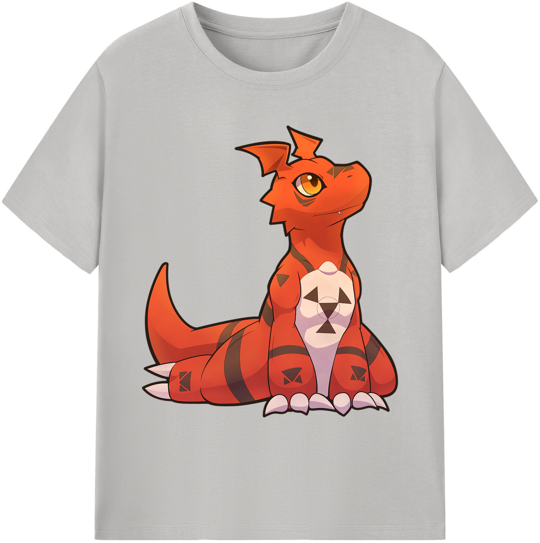 （画像用） Digimon デジタルモンスター/デジモン 綿100％ メンズ半袖Tシャツ｜肌触りやわらか＆通気性