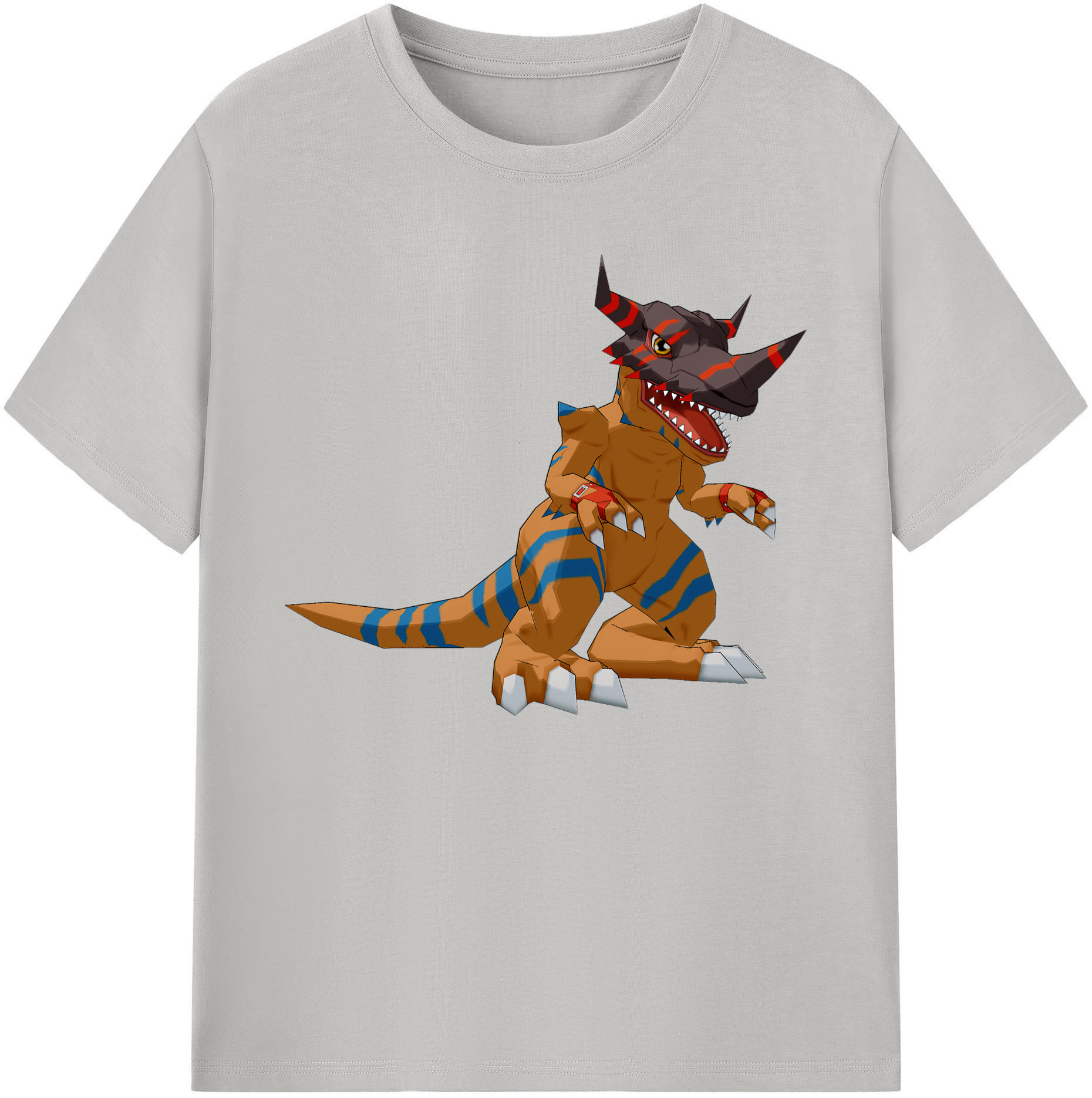 （画像用） Digimon デジタルモンスター/デジモン 綿100％ メンズ半袖Tシャツ｜肌触りやわらか＆通気性