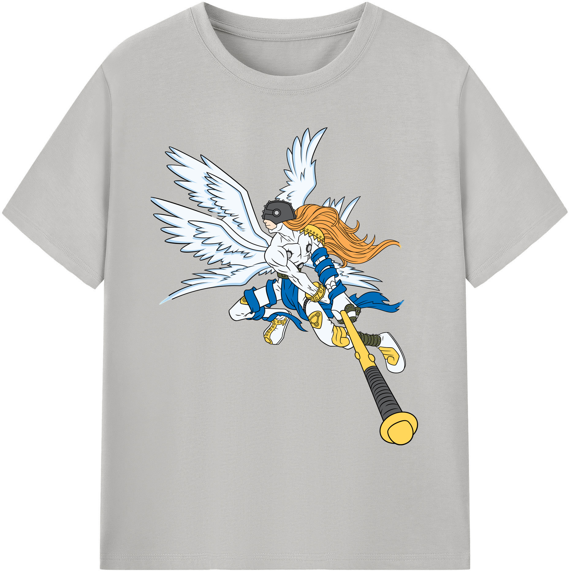 （画像用） Digimon デジタルモンスター/デジモン 綿100％ メンズ半袖Tシャツ｜肌触りやわらか＆通気性