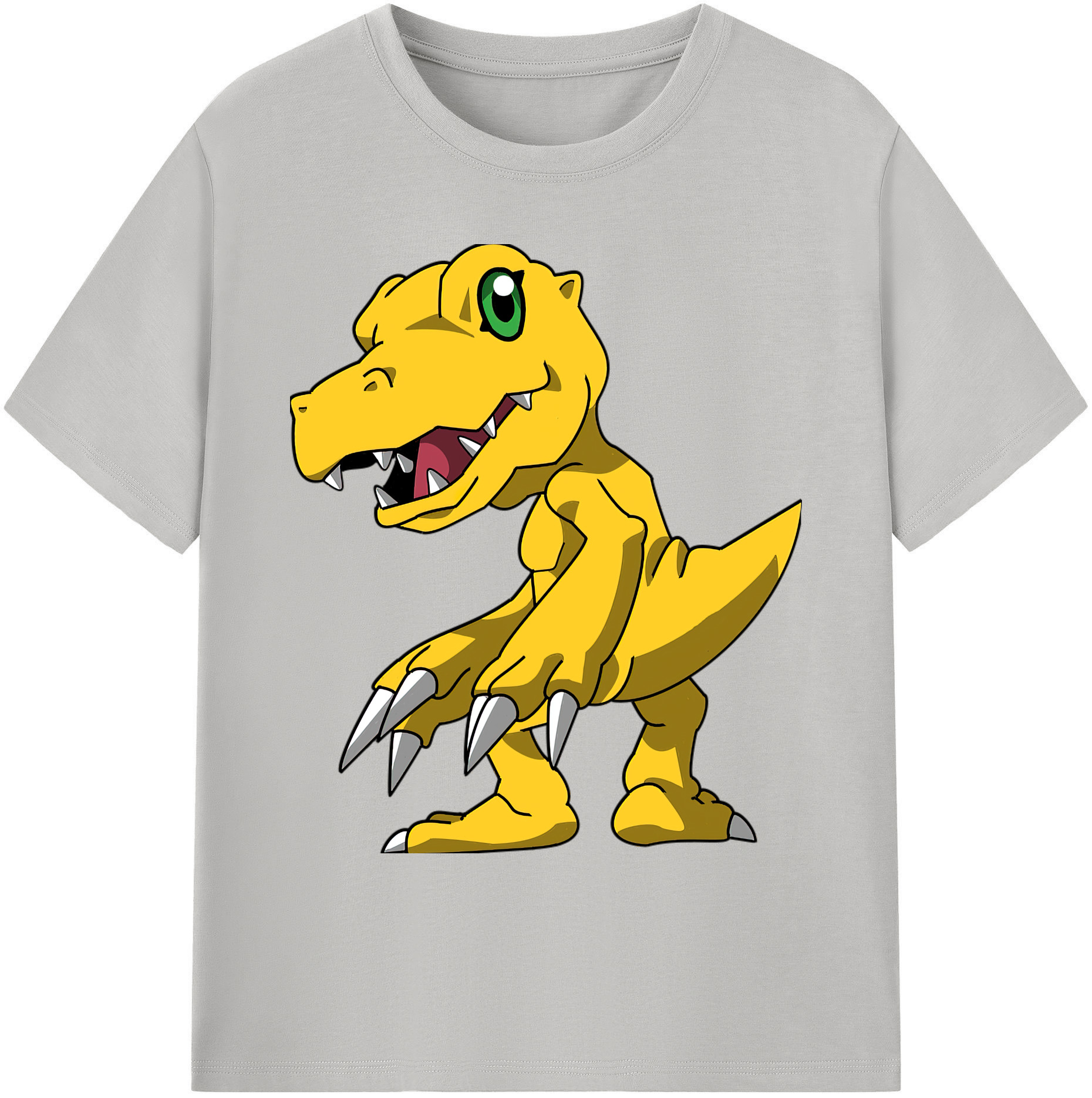 （画像用） Digimon デジタルモンスター/デジモン 綿100％ メンズ半袖Tシャツ｜肌触りやわらか＆通気性