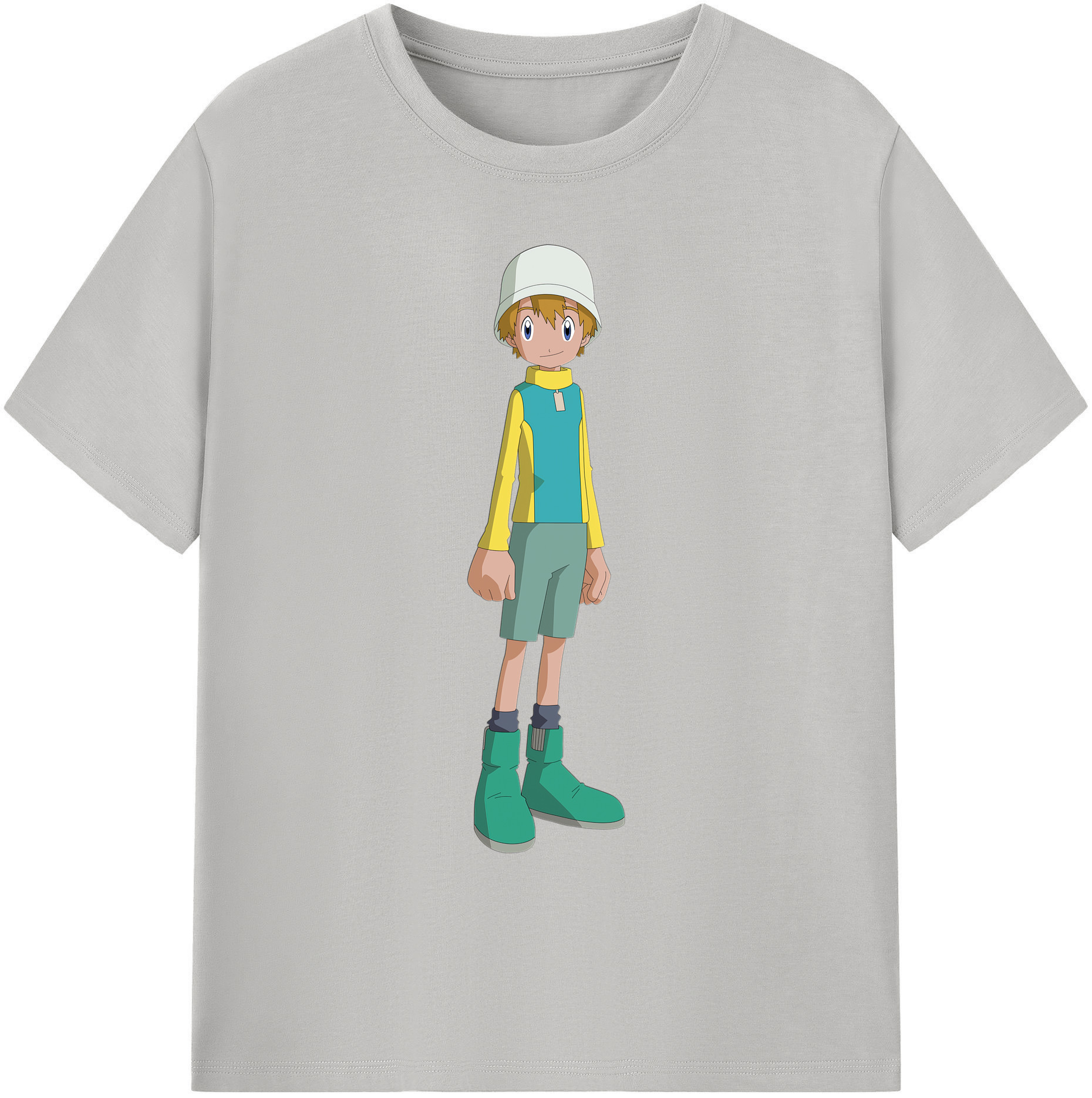 （画像用） Digimon デジタルモンスター/デジモン 綿100％ メンズ半袖Tシャツ｜肌触りやわらか＆通気性