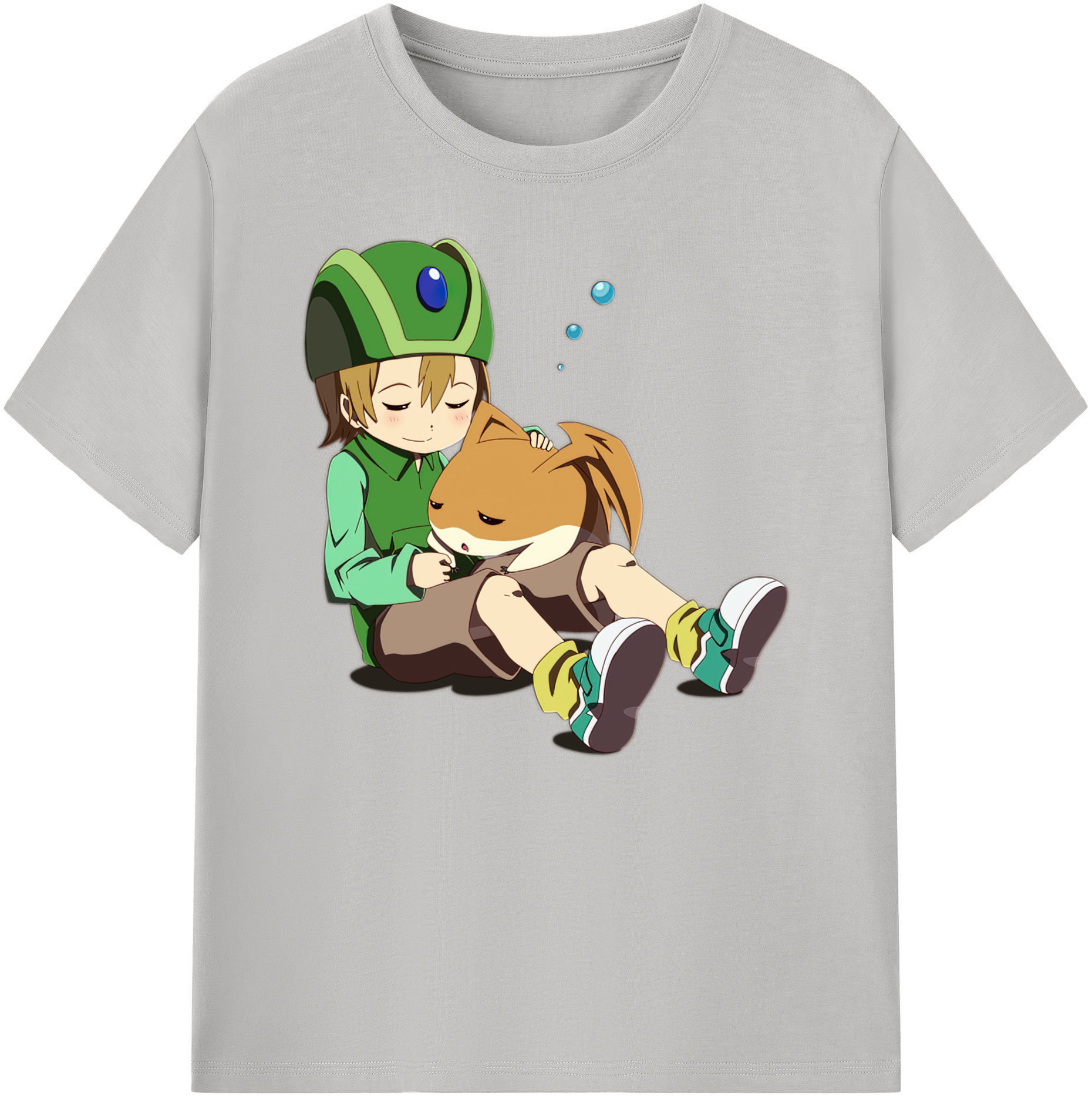 （画像用） Digimon デジタルモンスター/デジモン 綿100％ メンズ半袖Tシャツ｜肌触りやわらか＆通気性