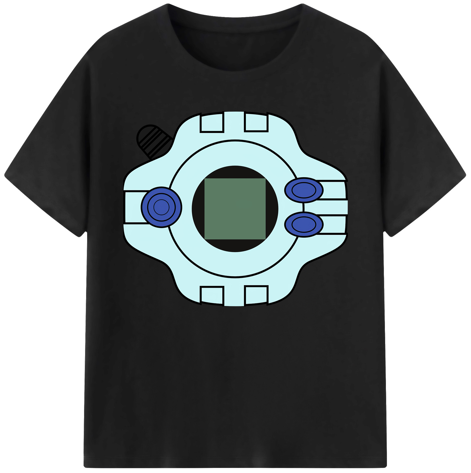 （画像用） Digimon デジタルモンスター/デジモン 綿100％ メンズ半袖Tシャツ｜肌触りやわらか＆通気性