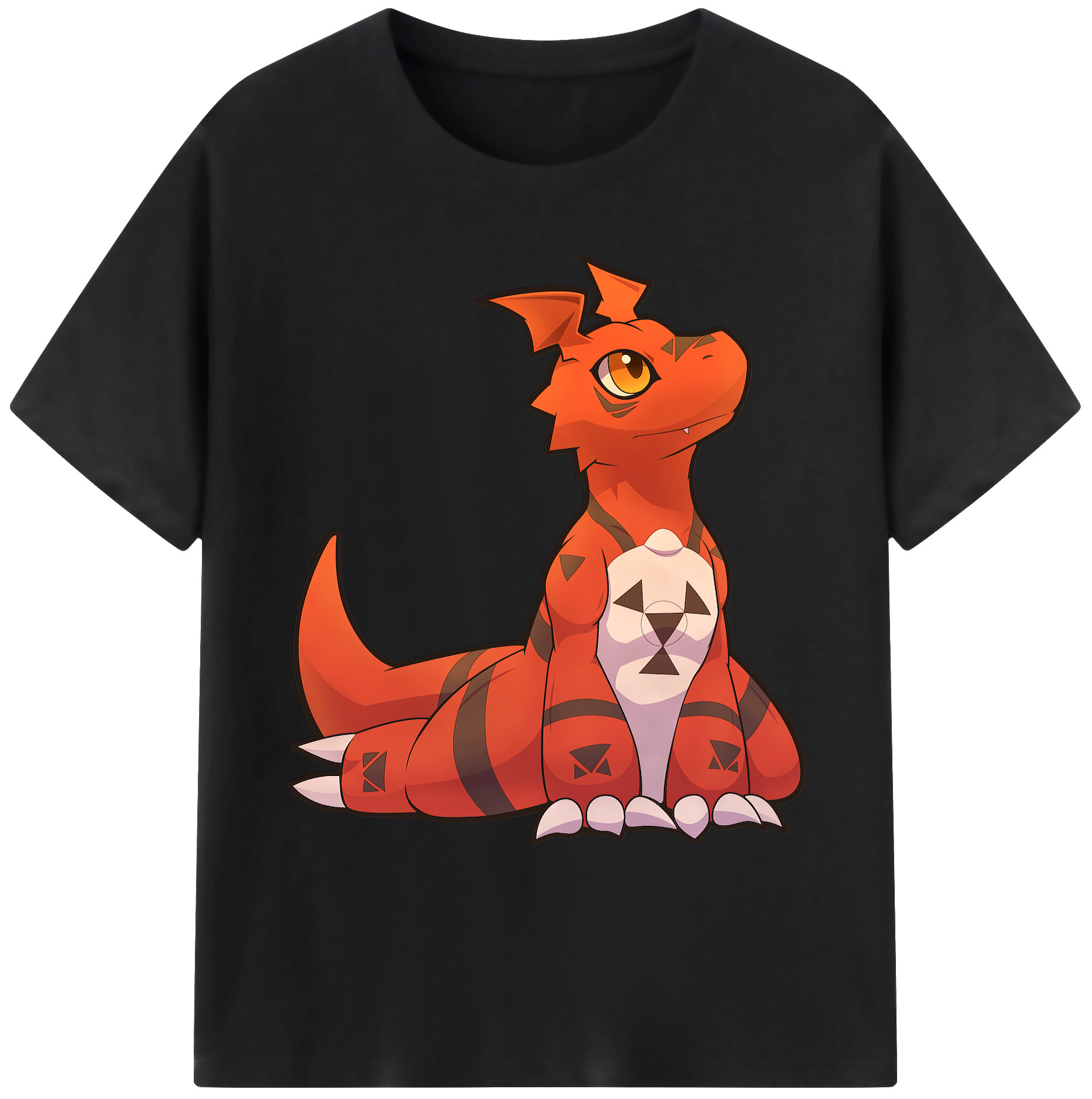（画像用） Digimon デジタルモンスター/デジモン 綿100％ メンズ半袖Tシャツ｜肌触りやわらか＆通気性