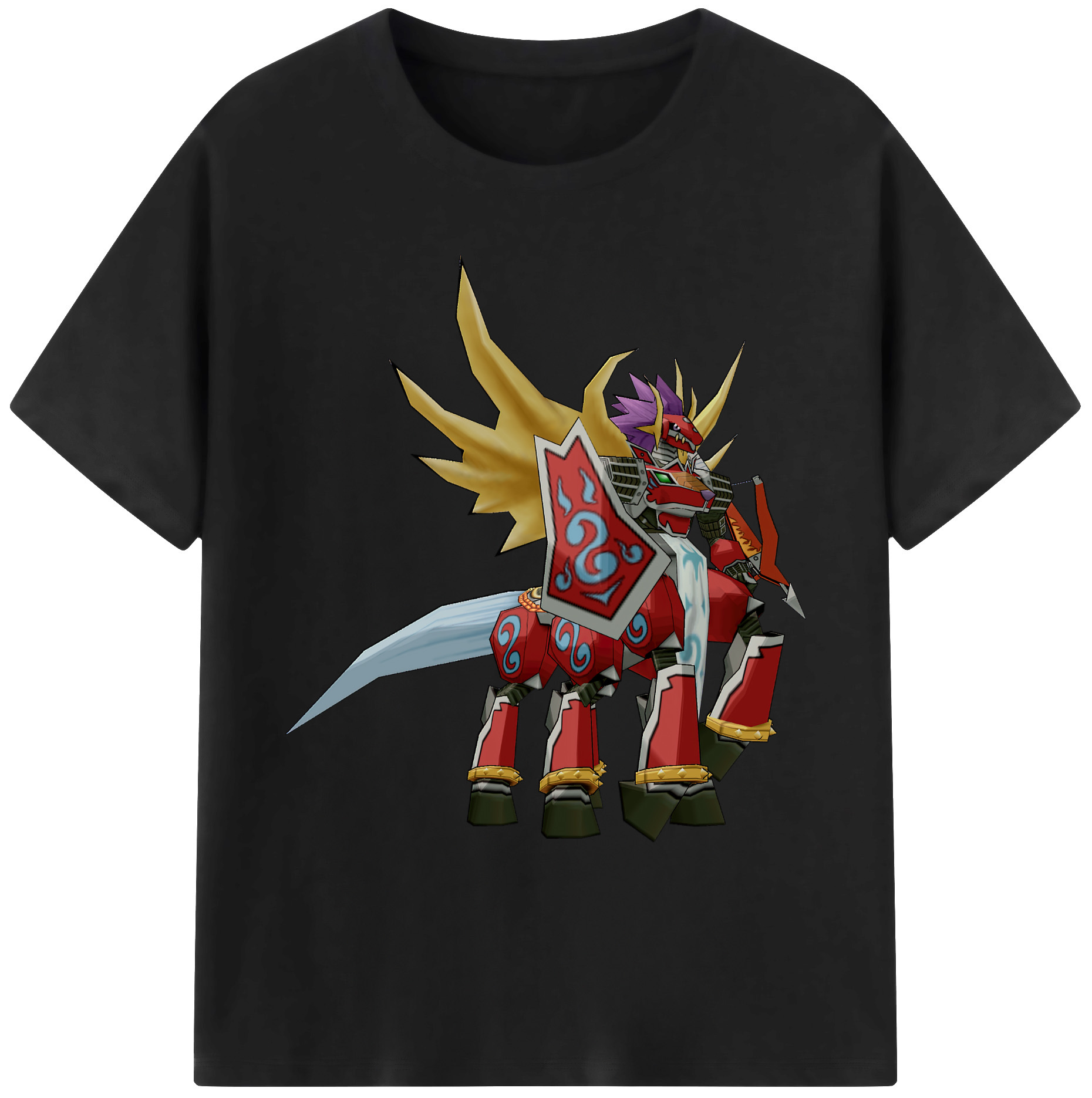 （画像用） Digimon デジタルモンスター/デジモン 綿100％ メンズ半袖Tシャツ｜肌触りやわらか＆通気性