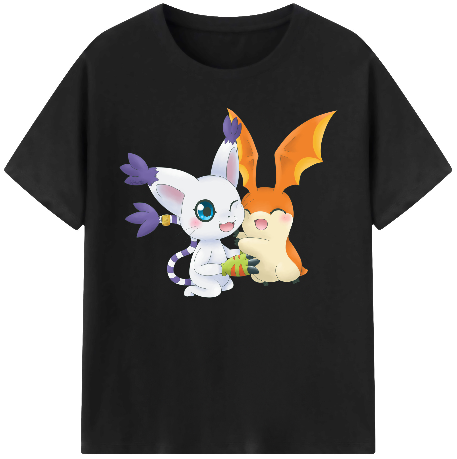 （画像用） Digimon デジタルモンスター/デジモン 綿100％ メンズ半袖Tシャツ｜肌触りやわらか＆通気性