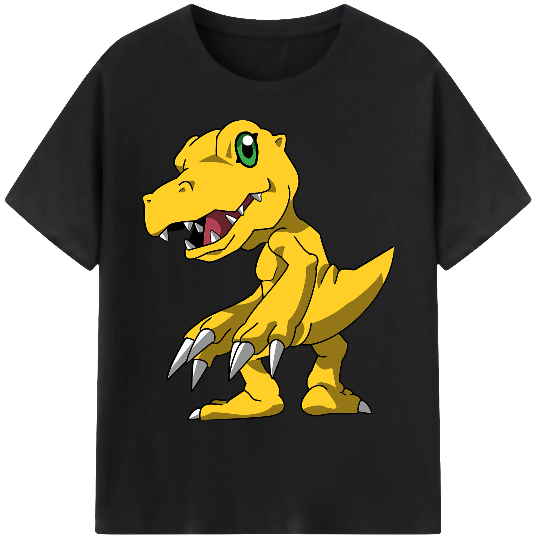 （画像用） Digimon デジタルモンスター/デジモン 綿100％ メンズ半袖Tシャツ｜肌触りやわらか＆通気性