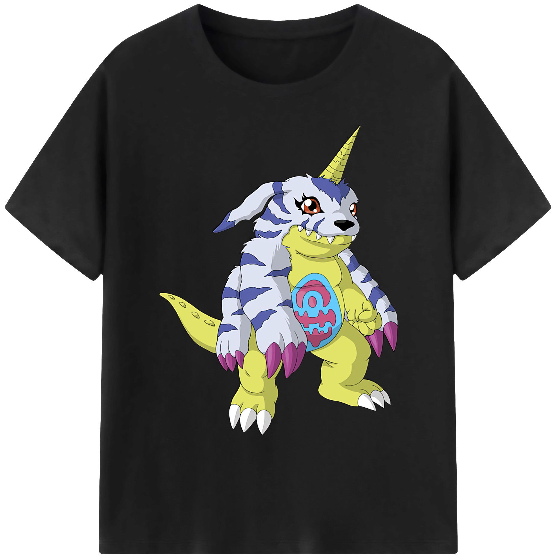 （画像用） Digimon デジタルモンスター/デジモン 綿100％ メンズ半袖Tシャツ｜肌触りやわらか＆通気性