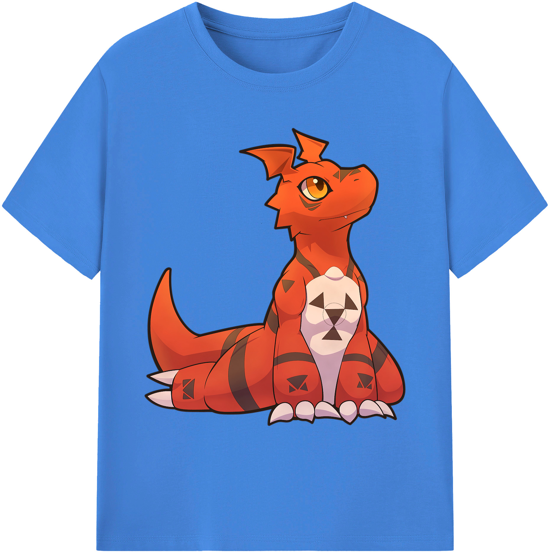 （画像用） Digimon デジタルモンスター/デジモン 綿100％ メンズ半袖Tシャツ｜肌触りやわらか＆通気性