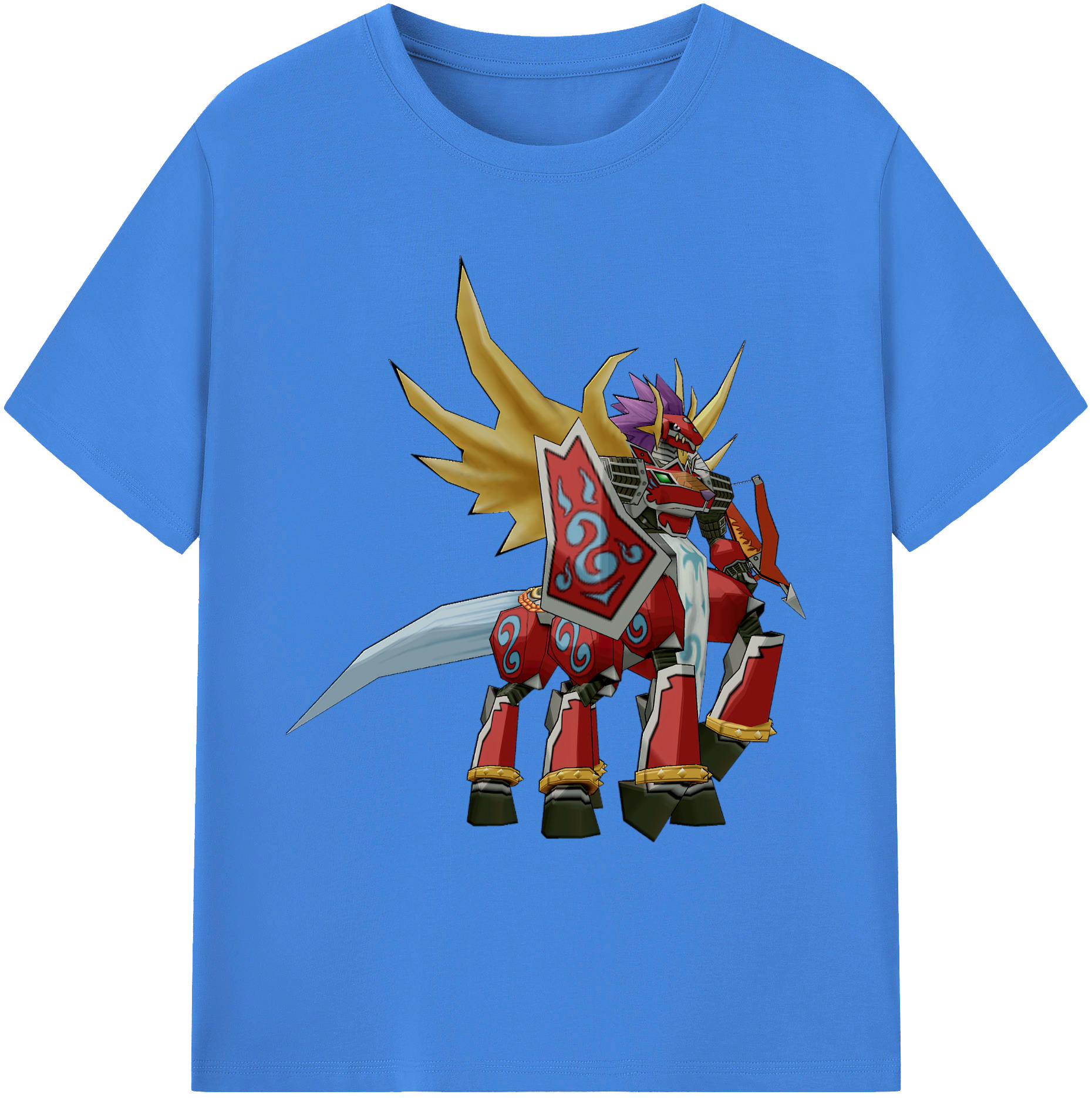 （画像用） Digimon デジタルモンスター/デジモン 綿100％ メンズ半袖Tシャツ｜肌触りやわらか＆通気性