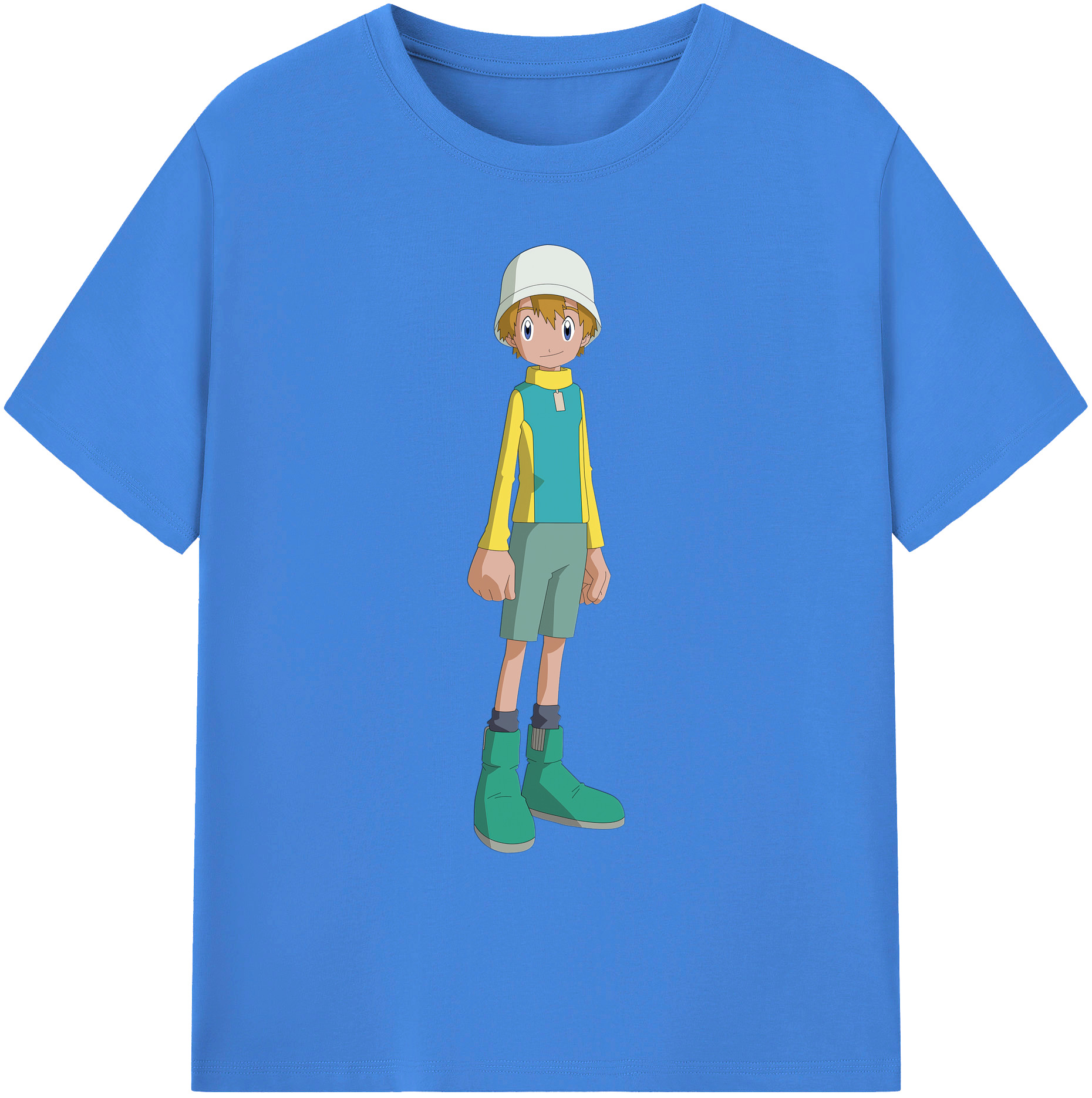 （画像用） Digimon デジタルモンスター/デジモン 綿100％ メンズ半袖Tシャツ｜肌触りやわらか＆通気性
