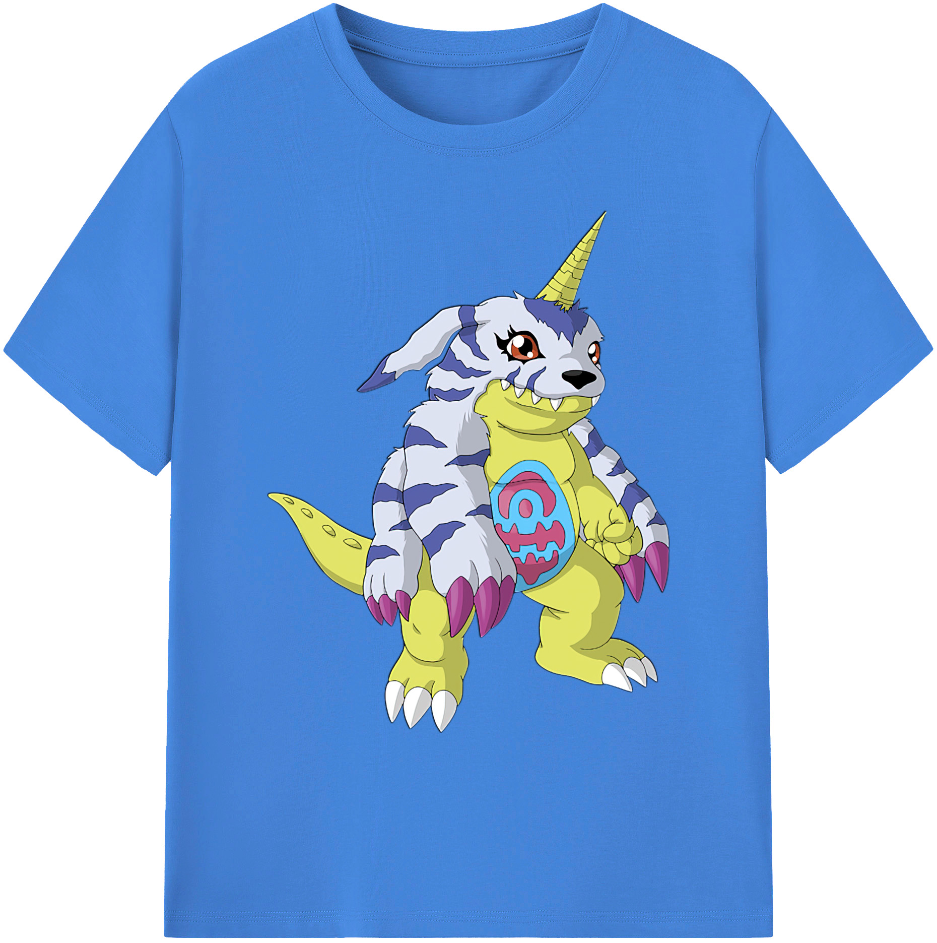 （画像用） Digimon デジタルモンスター/デジモン 綿100％ メンズ半袖Tシャツ｜肌触りやわらか＆通気性