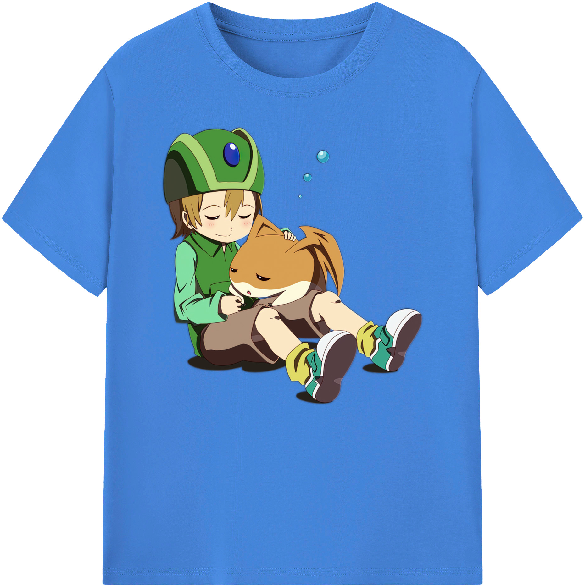（画像用） Digimon デジタルモンスター/デジモン 綿100％ メンズ半袖Tシャツ｜肌触りやわらか＆通気性
