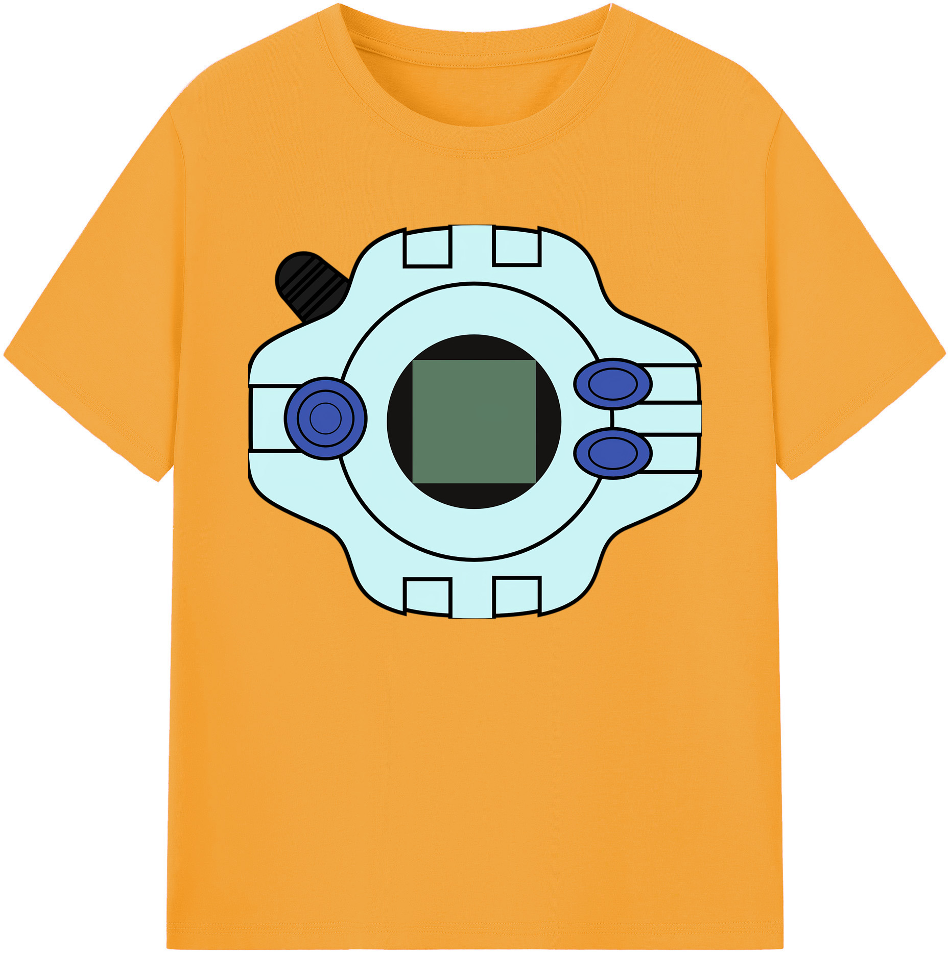 （画像用） Digimon デジタルモンスター/デジモン 綿100％ メンズ半袖Tシャツ｜肌触りやわらか＆通気性