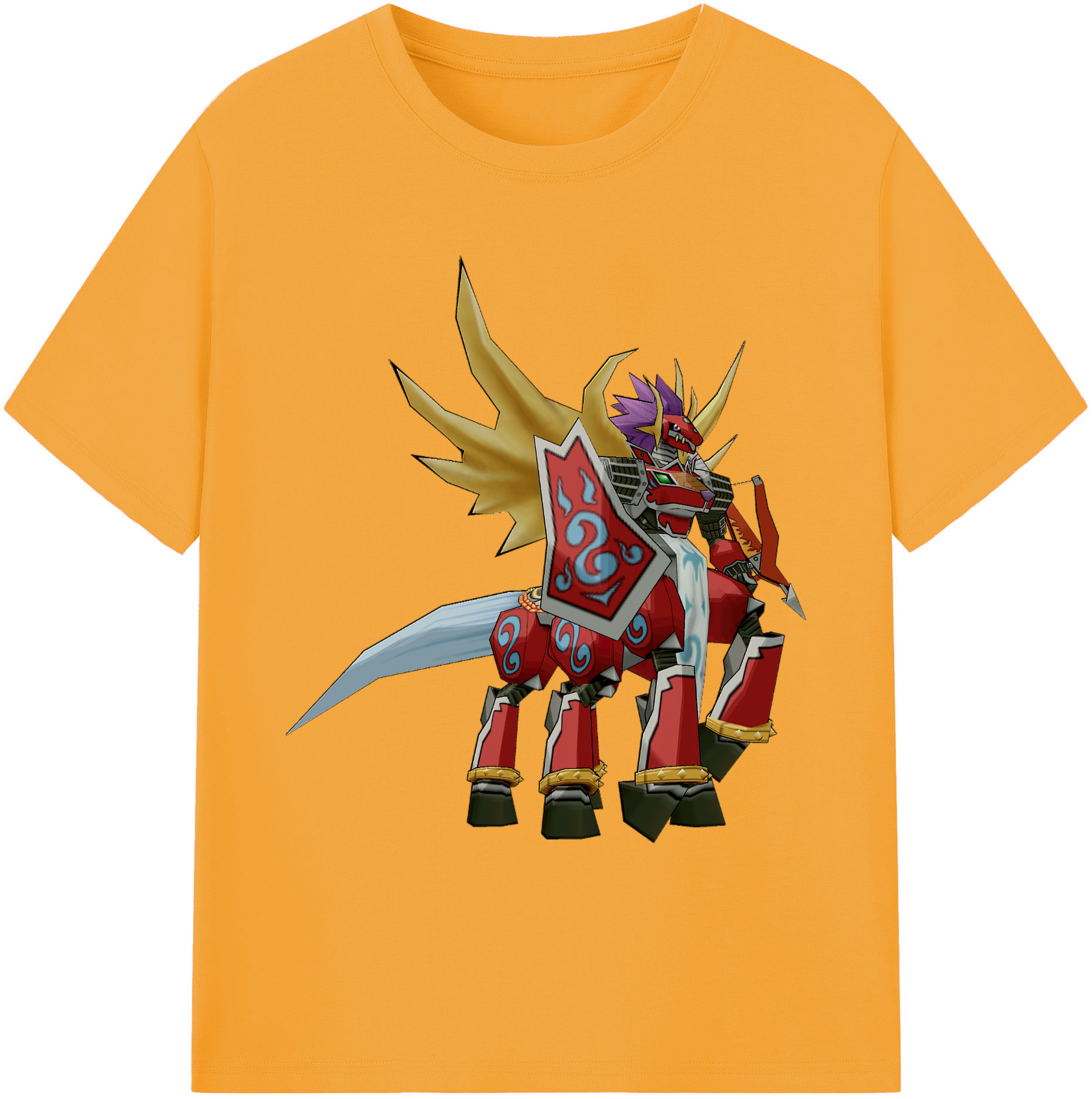 （画像用） Digimon デジタルモンスター/デジモン 綿100％ メンズ半袖Tシャツ｜肌触りやわらか＆通気性