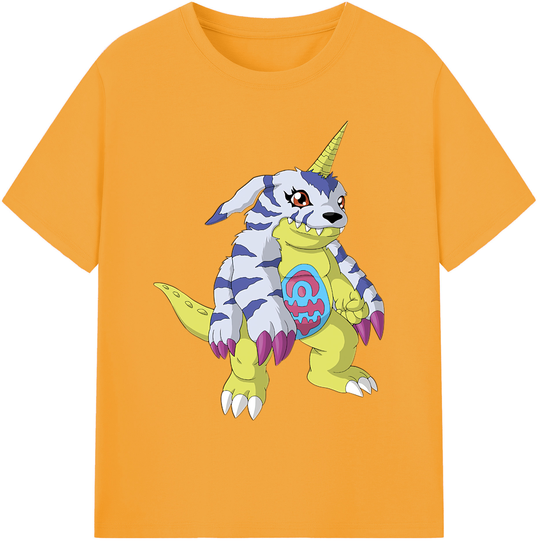 （画像用） Digimon デジタルモンスター/デジモン 綿100％ メンズ半袖Tシャツ｜肌触りやわらか＆通気性