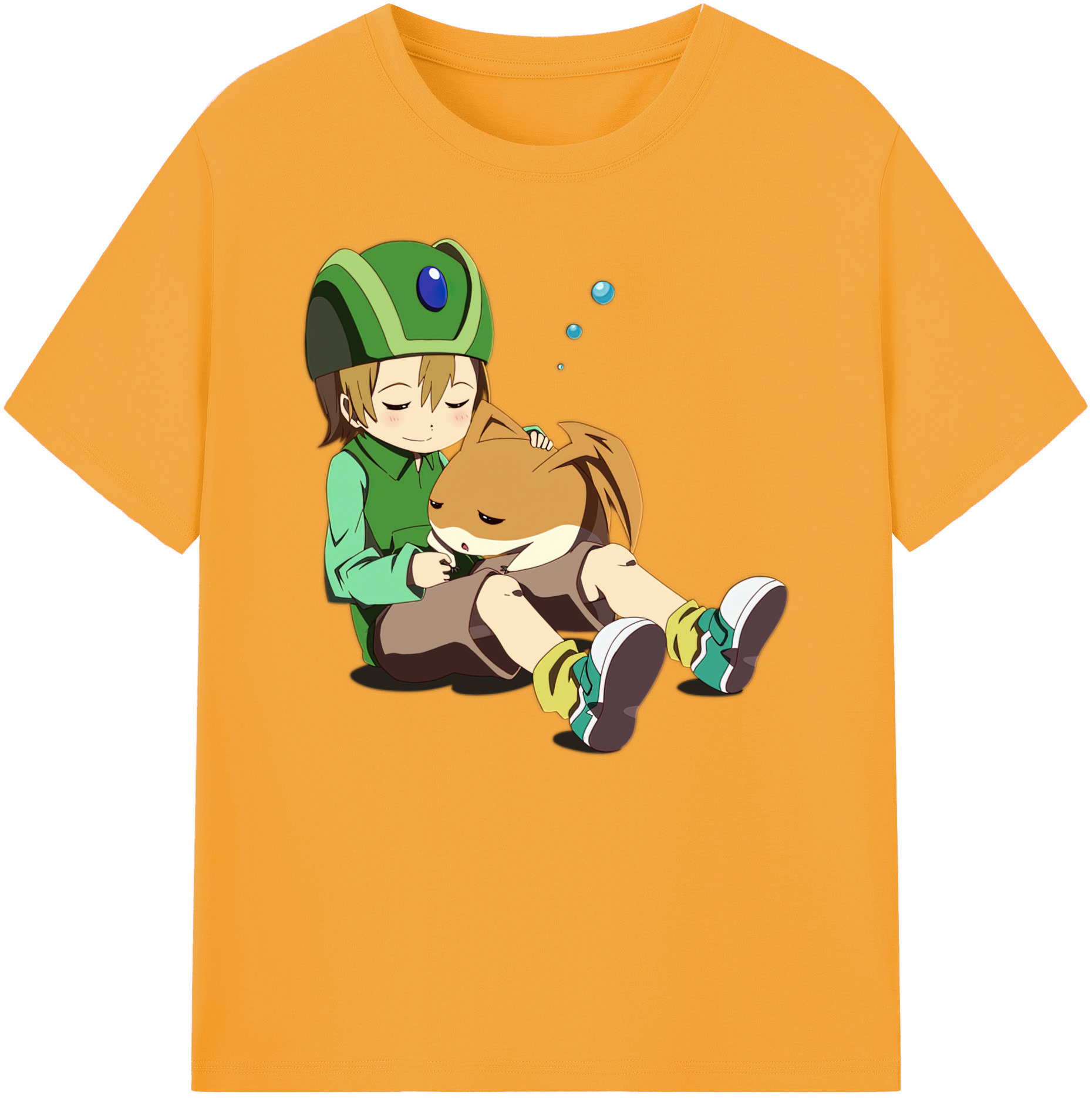 （画像用） Digimon デジタルモンスター/デジモン 綿100％ メンズ半袖Tシャツ｜肌触りやわらか＆通気性