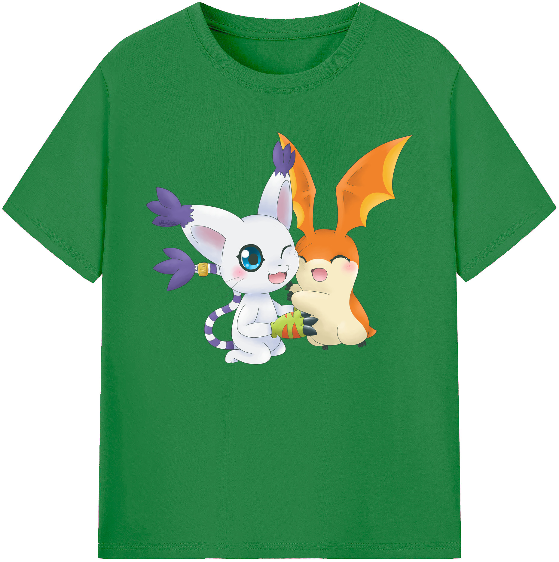 （画像用） Digimon デジタルモンスター/デジモン 綿100％ メンズ半袖Tシャツ｜肌触りやわらか＆通気性