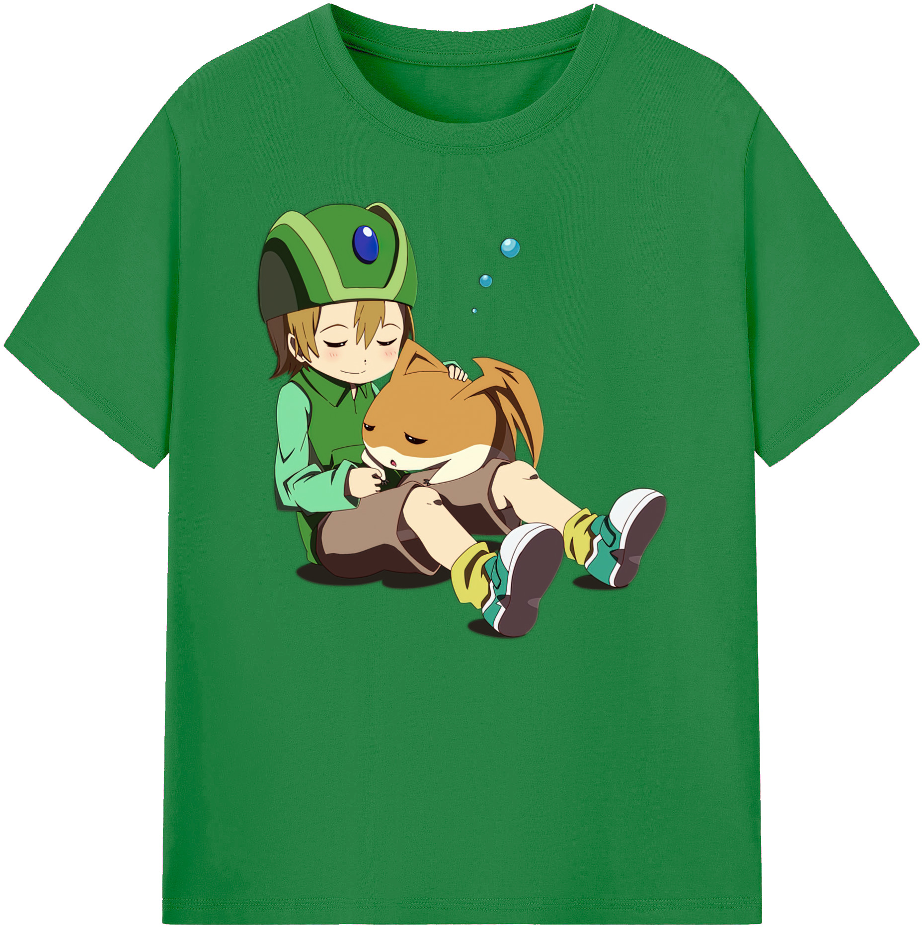（画像用） Digimon デジタルモンスター/デジモン 綿100％ メンズ半袖Tシャツ｜肌触りやわらか＆通気性