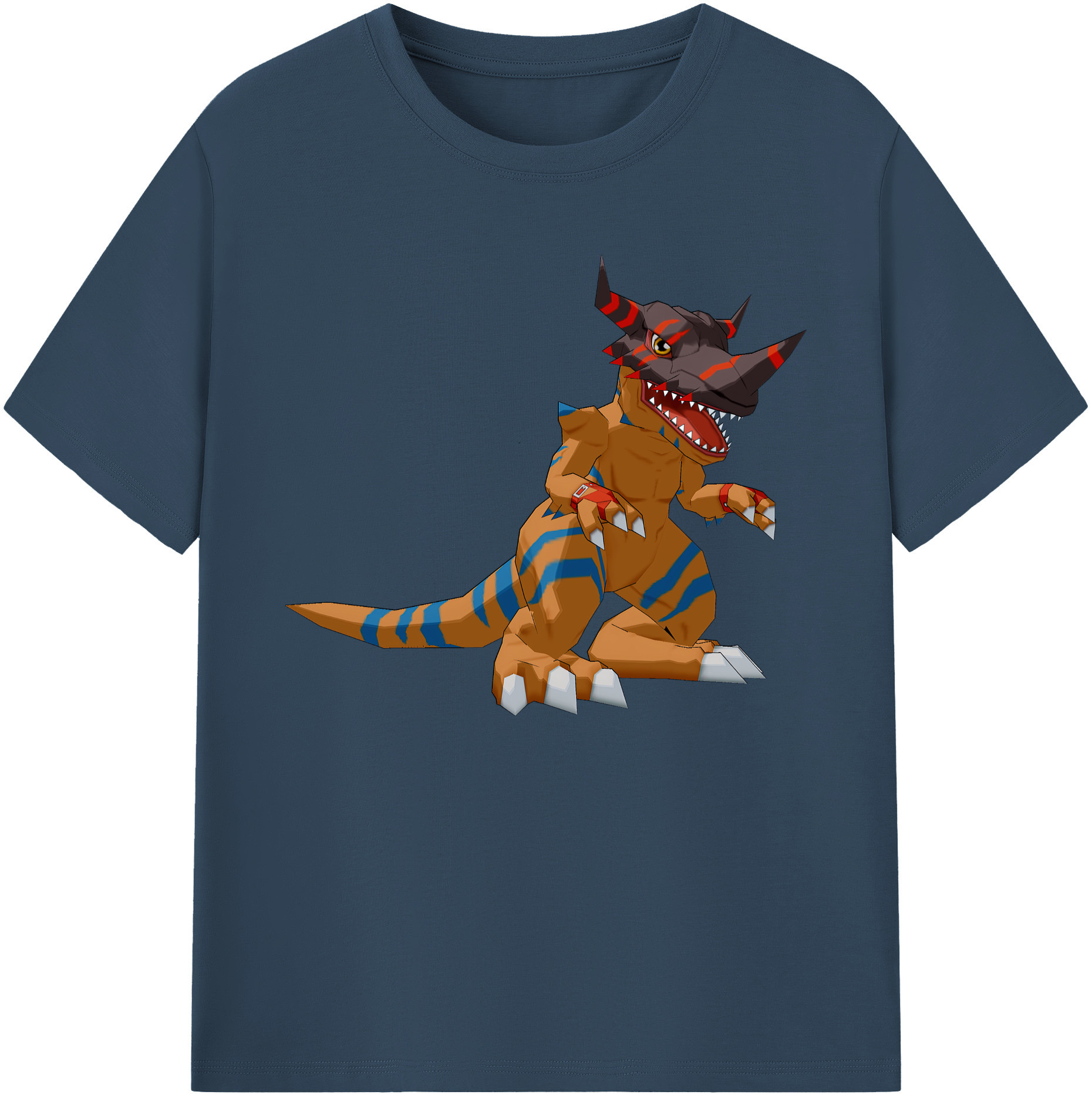 （画像用） Digimon デジタルモンスター/デジモン 綿100％ メンズ半袖Tシャツ｜肌触りやわらか＆通気性