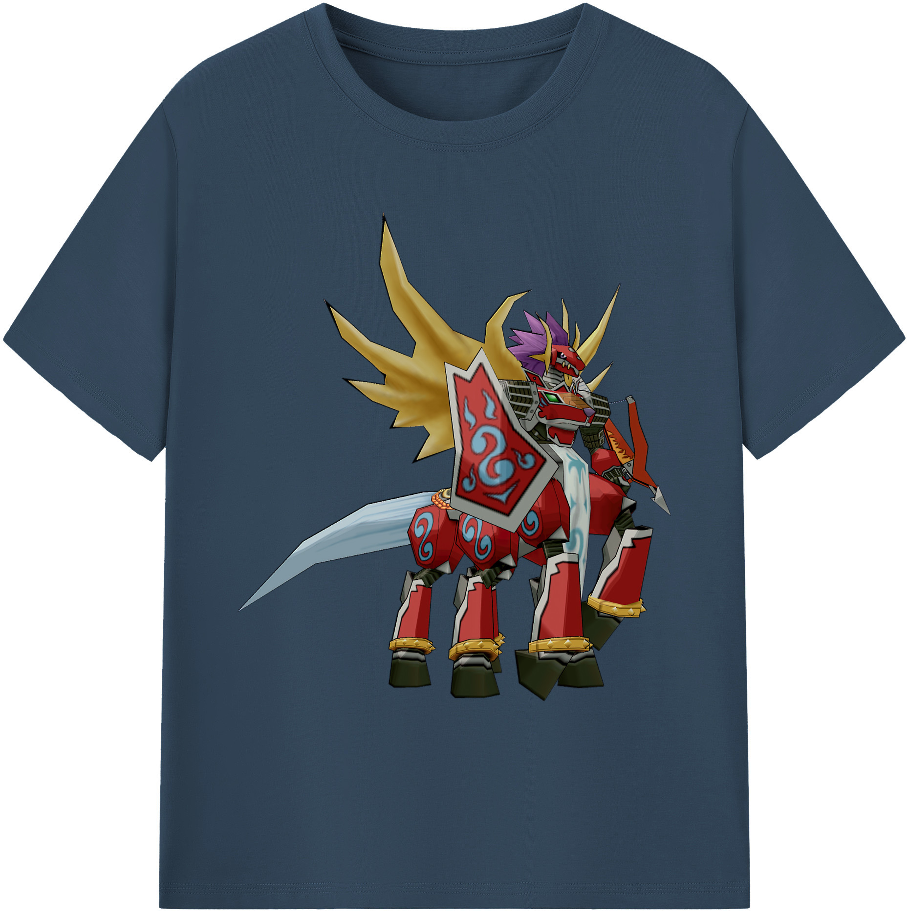 （画像用） Digimon デジタルモンスター/デジモン 綿100％ メンズ半袖Tシャツ｜肌触りやわらか＆通気性