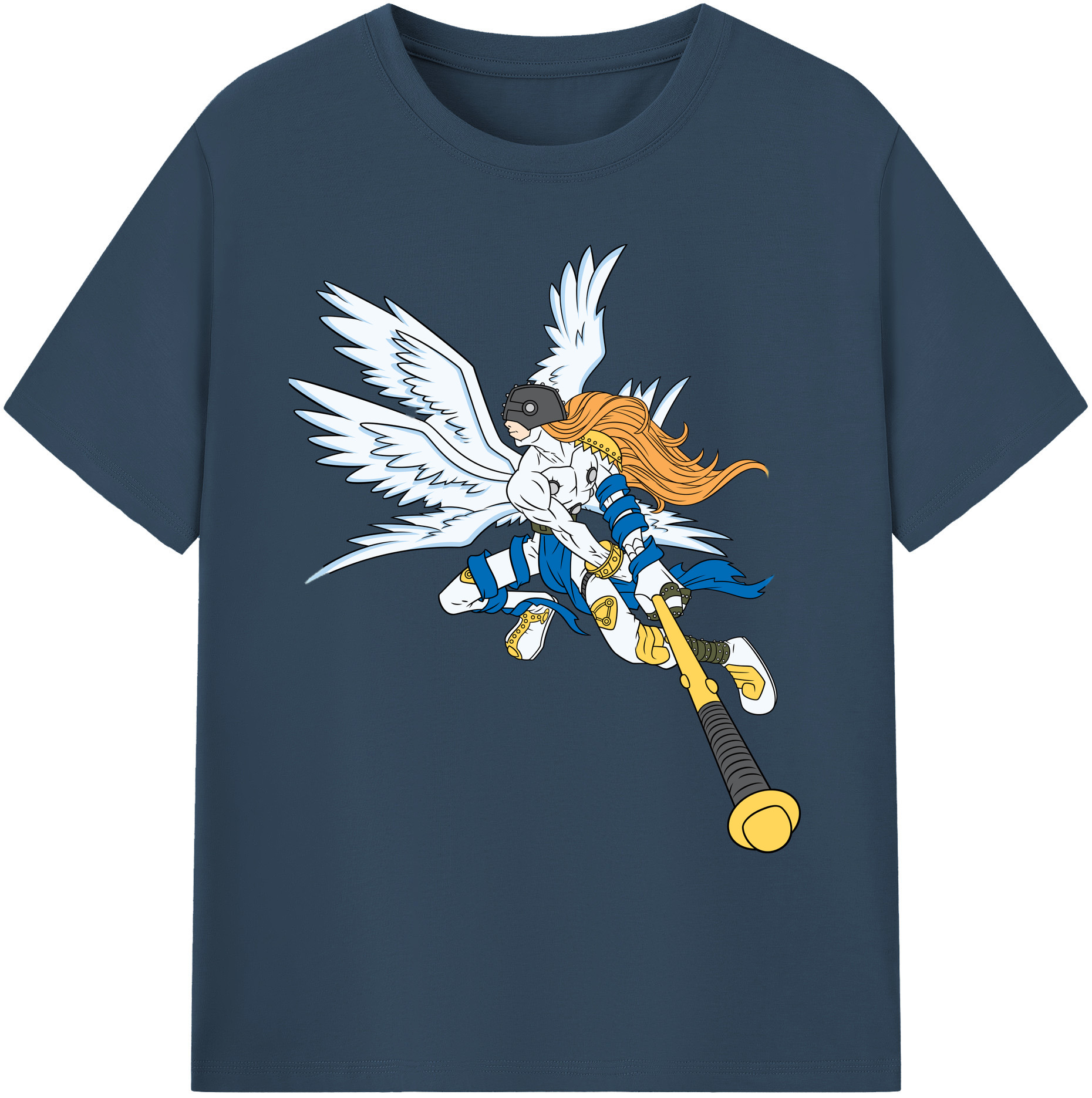 （画像用） Digimon デジタルモンスター/デジモン 綿100％ メンズ半袖Tシャツ｜肌触りやわらか＆通気性