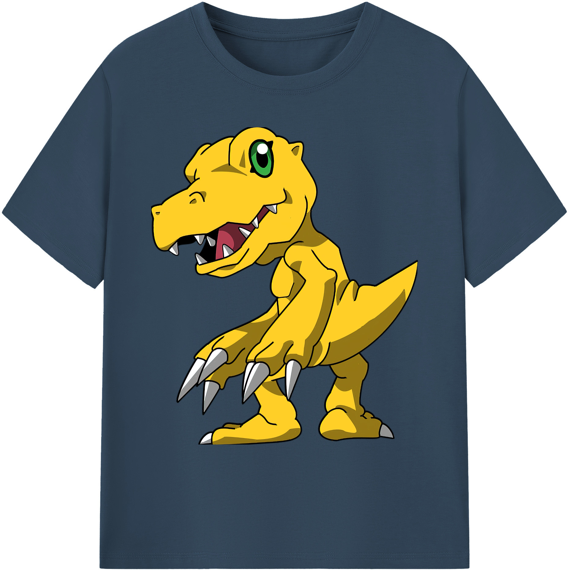 （画像用） Digimon デジタルモンスター/デジモン 綿100％ メンズ半袖Tシャツ｜肌触りやわらか＆通気性