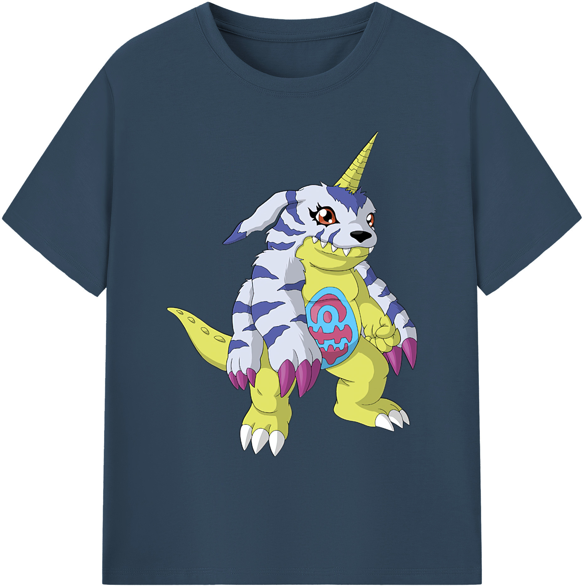 （画像用） Digimon デジタルモンスター/デジモン 綿100％ メンズ半袖Tシャツ｜肌触りやわらか＆通気性