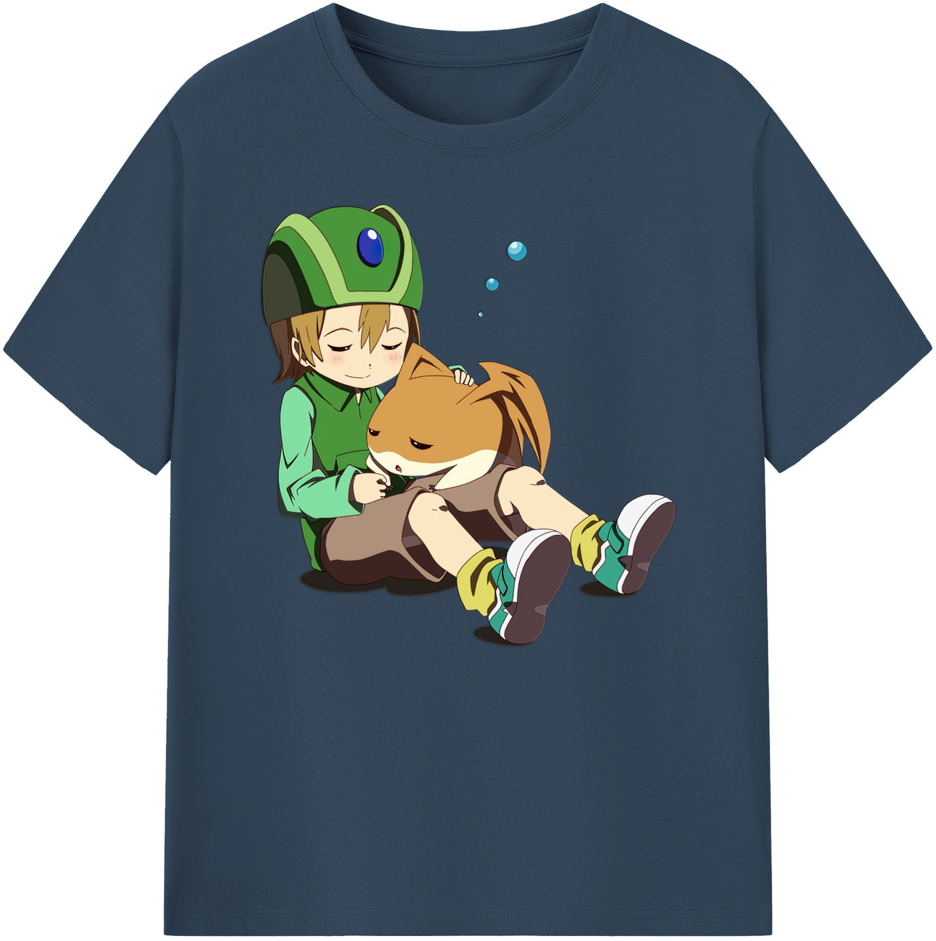 （画像用） Digimon デジタルモンスター/デジモン 綿100％ メンズ半袖Tシャツ｜肌触りやわらか＆通気性
