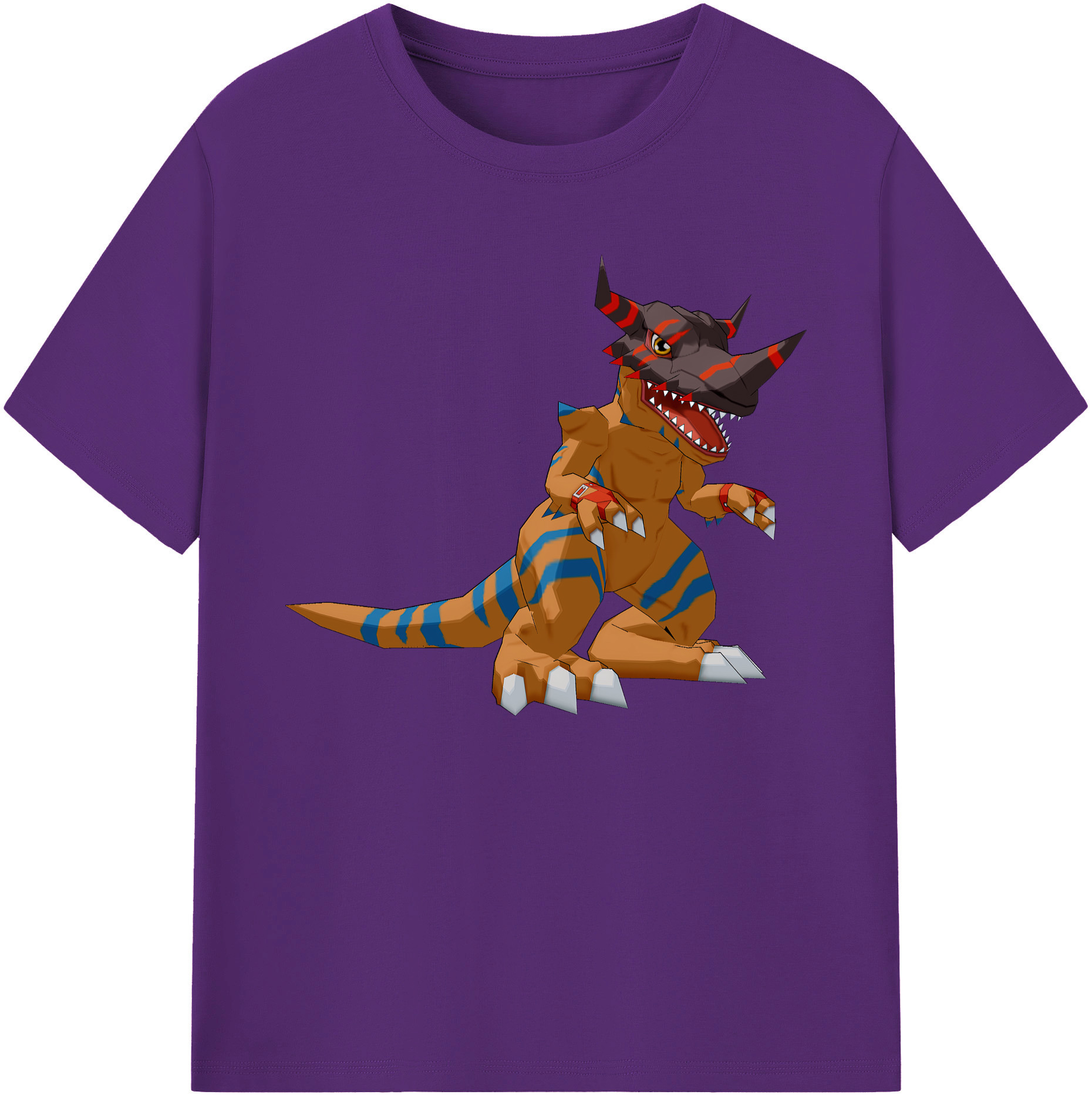 （画像用） Digimon デジタルモンスター/デジモン 綿100％ メンズ半袖Tシャツ｜肌触りやわらか＆通気性