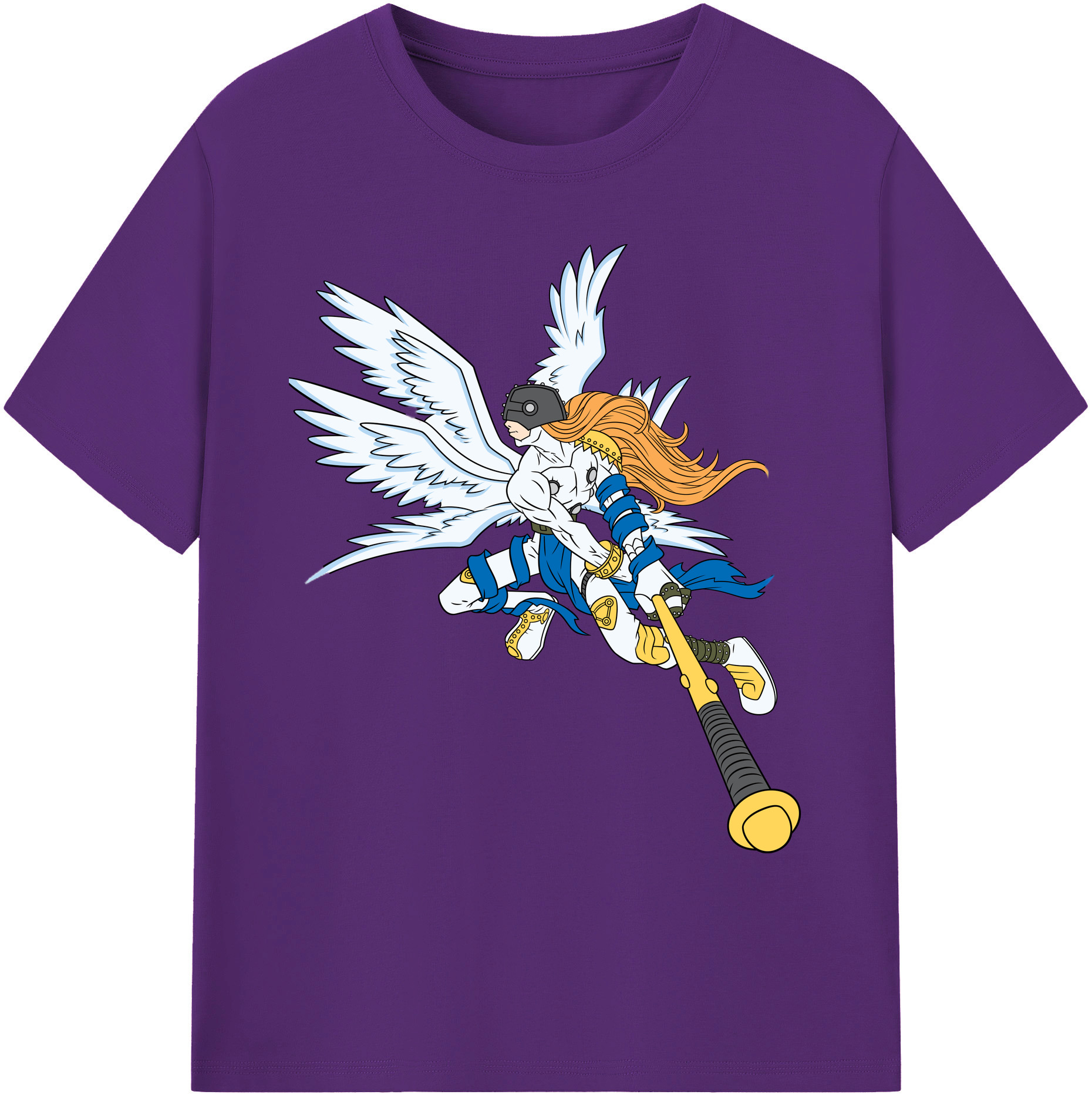 （画像用） Digimon デジタルモンスター/デジモン 綿100％ メンズ半袖Tシャツ｜肌触りやわらか＆通気性