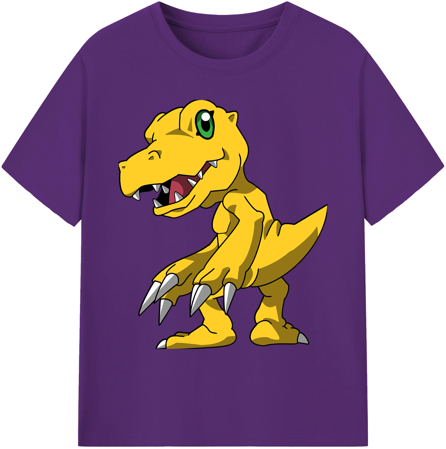 （画像用） Digimon デジタルモンスター/デジモン 綿100％ メンズ半袖Tシャツ｜肌触りやわらか＆通気性
