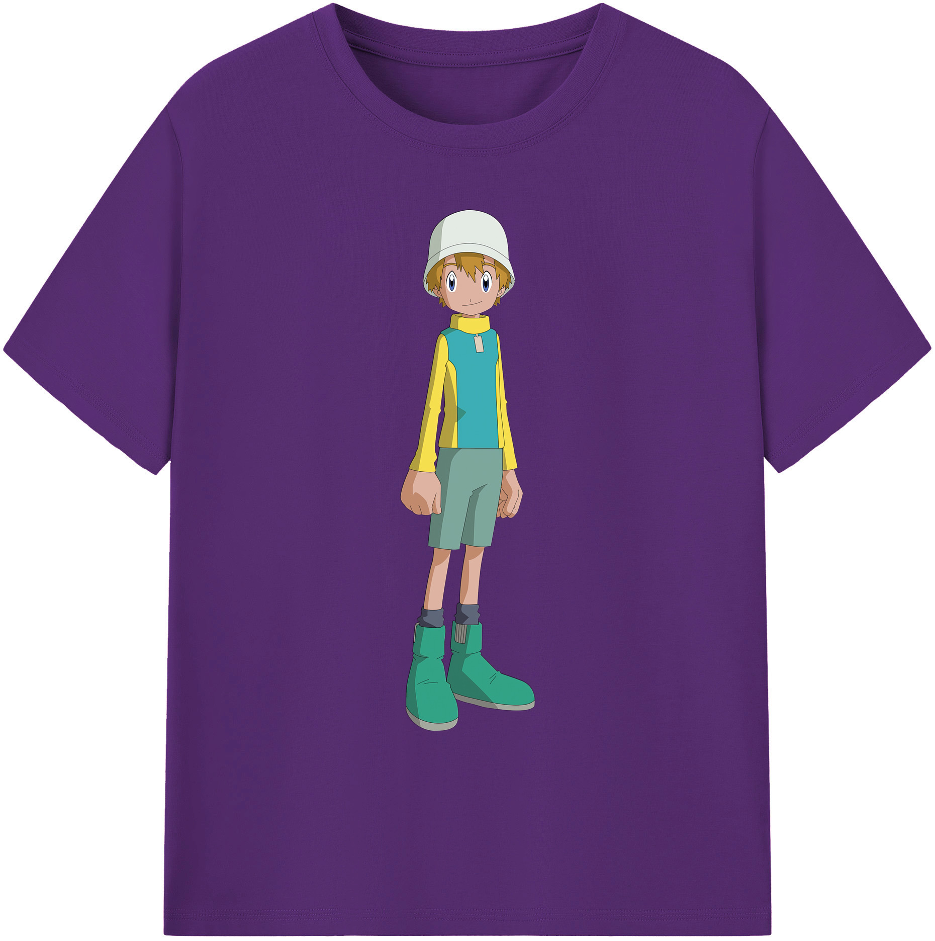 （画像用） Digimon デジタルモンスター/デジモン 綿100％ メンズ半袖Tシャツ｜肌触りやわらか＆通気性