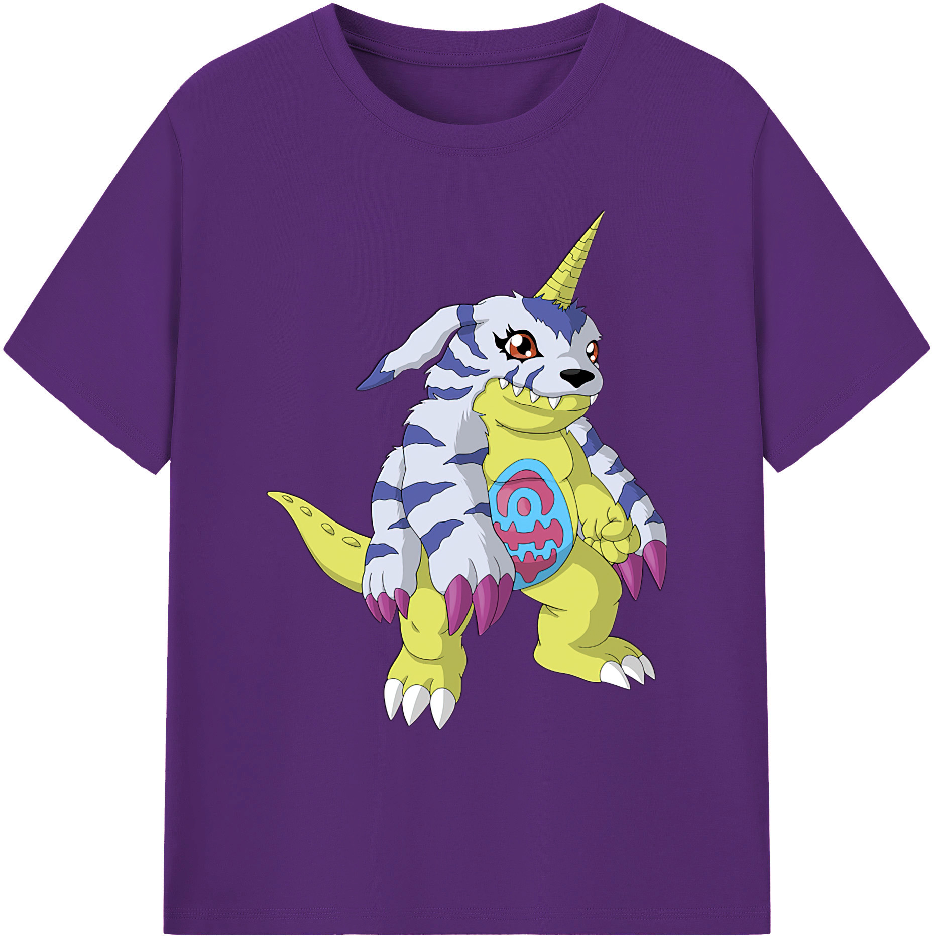 （画像用） Digimon デジタルモンスター/デジモン 綿100％ メンズ半袖Tシャツ｜肌触りやわらか＆通気性