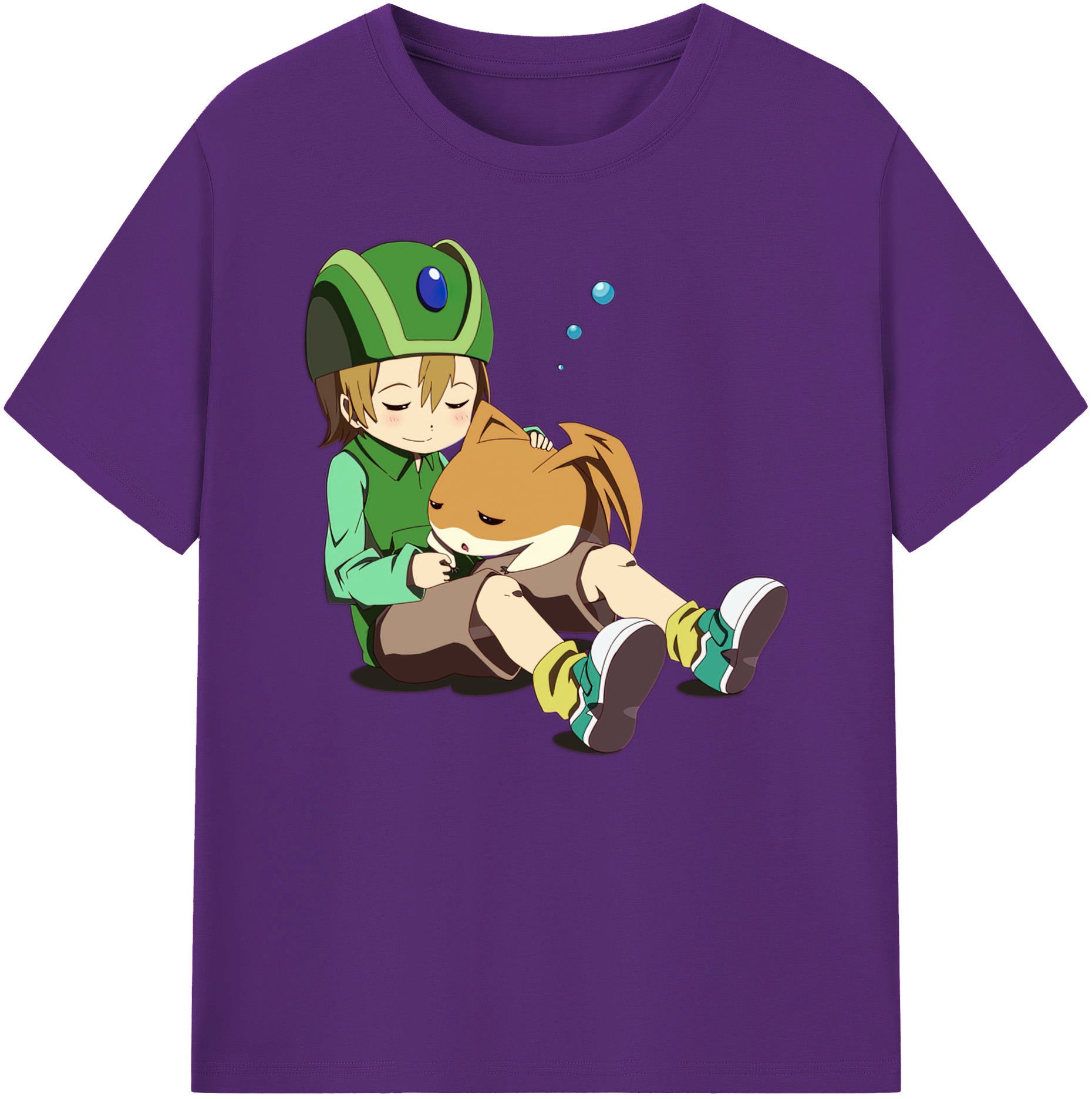 （画像用） Digimon デジタルモンスター/デジモン 綿100％ メンズ半袖Tシャツ｜肌触りやわらか＆通気性