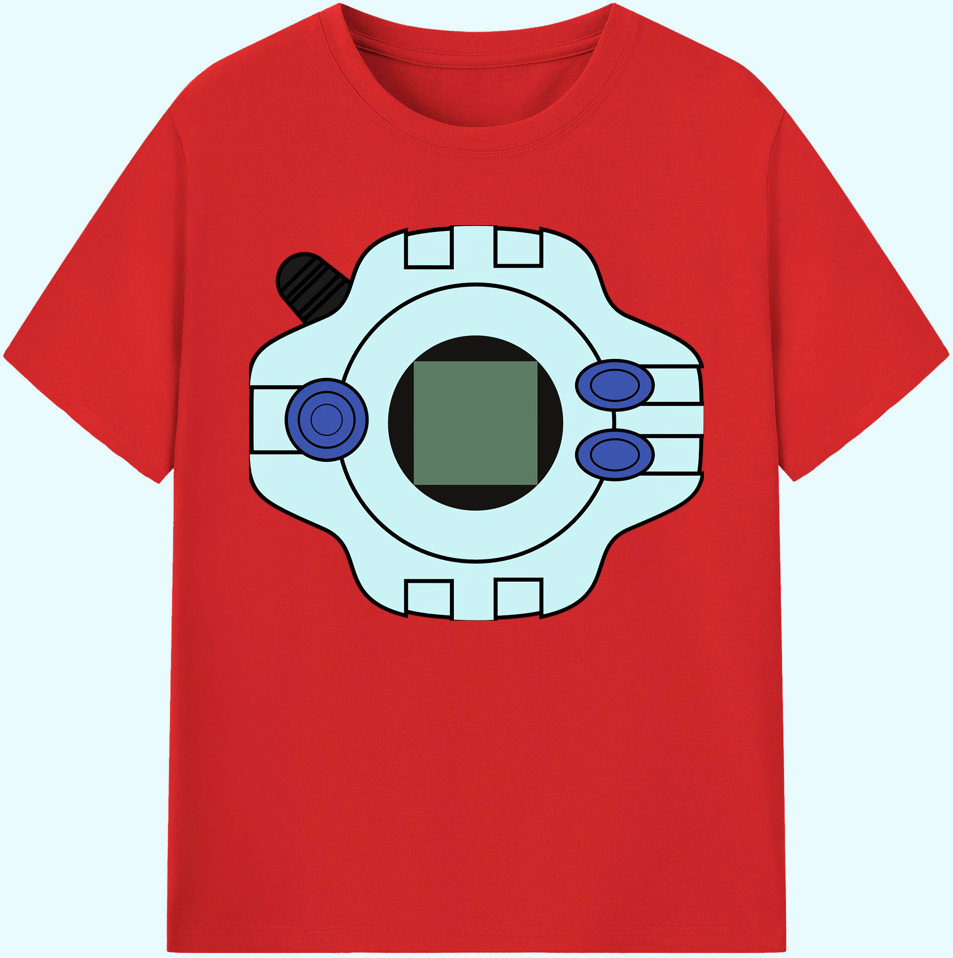（画像用） Digimon デジタルモンスター/デジモン 綿100％ メンズ半袖Tシャツ｜肌触りやわらか＆通気性