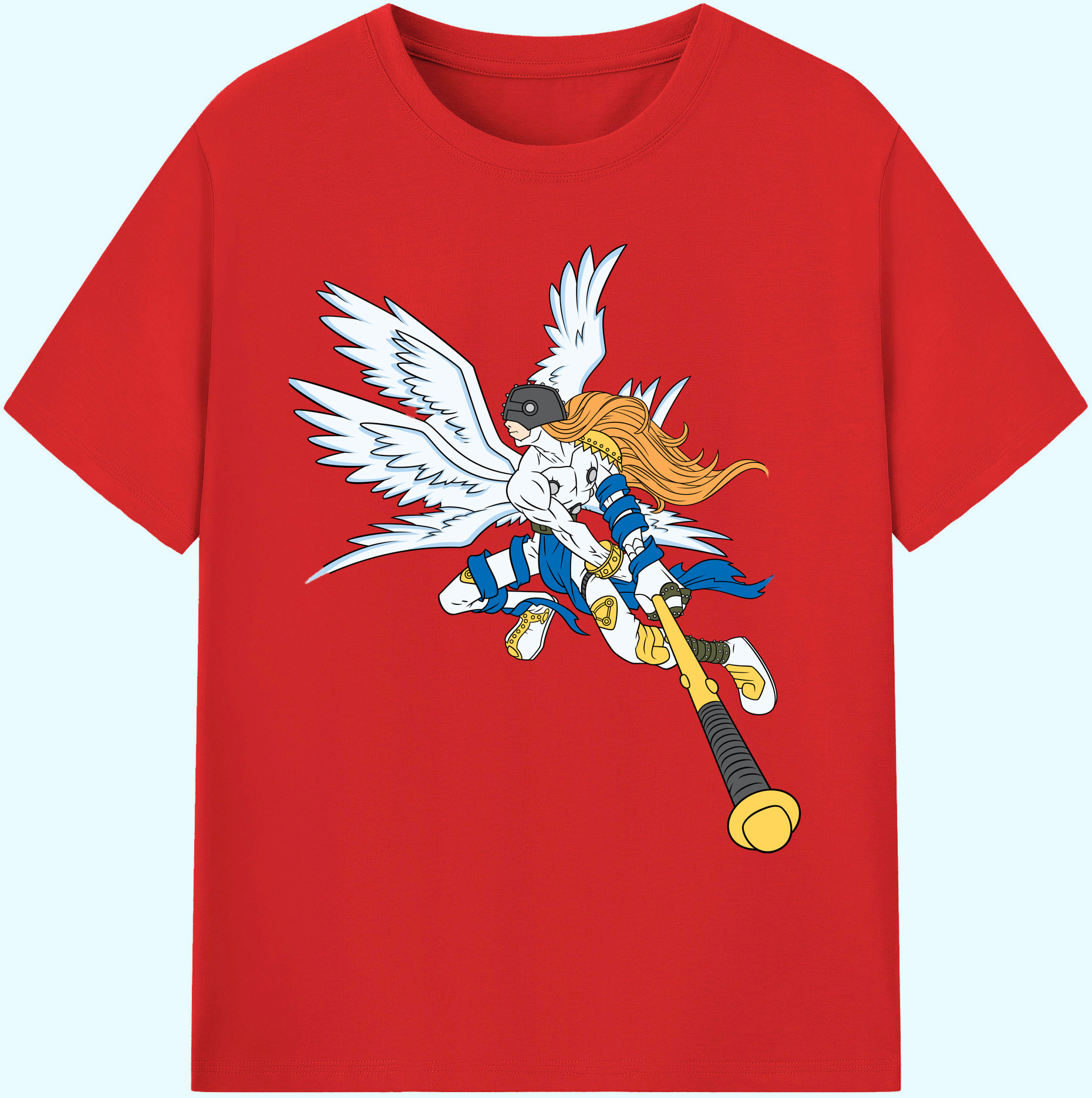 （画像用） Digimon デジタルモンスター/デジモン 綿100％ メンズ半袖Tシャツ｜肌触りやわらか＆通気性
