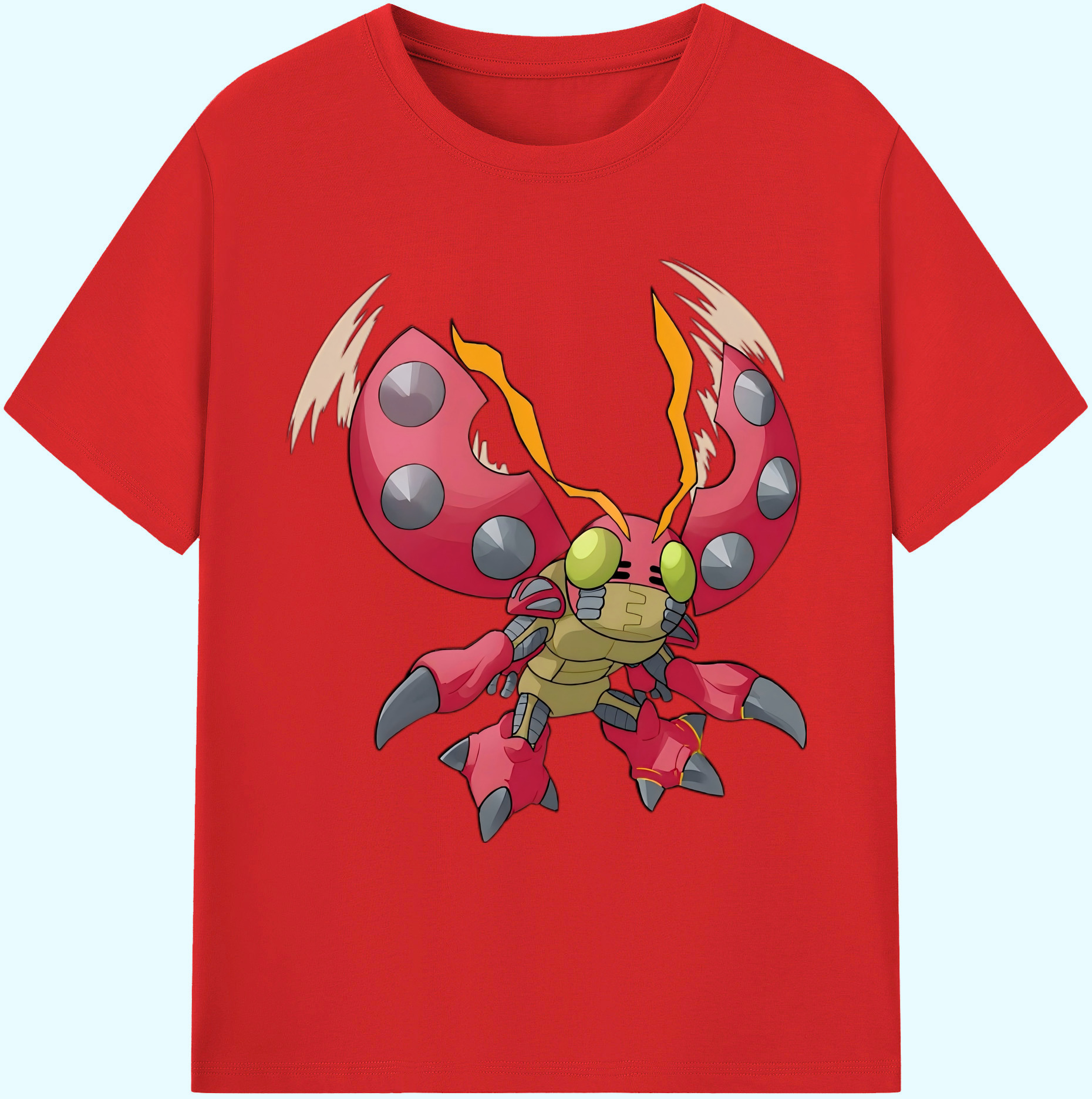 （画像用） Digimon デジタルモンスター/デジモン 綿100％ メンズ半袖Tシャツ｜肌触りやわらか＆通気性