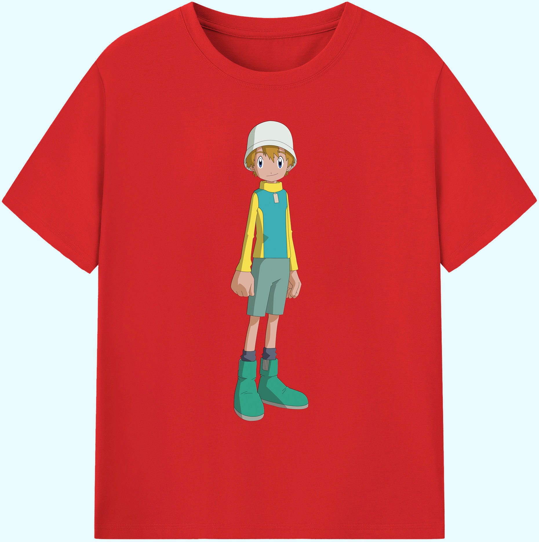 （画像用） Digimon デジタルモンスター/デジモン 綿100％ メンズ半袖Tシャツ｜肌触りやわらか＆通気性