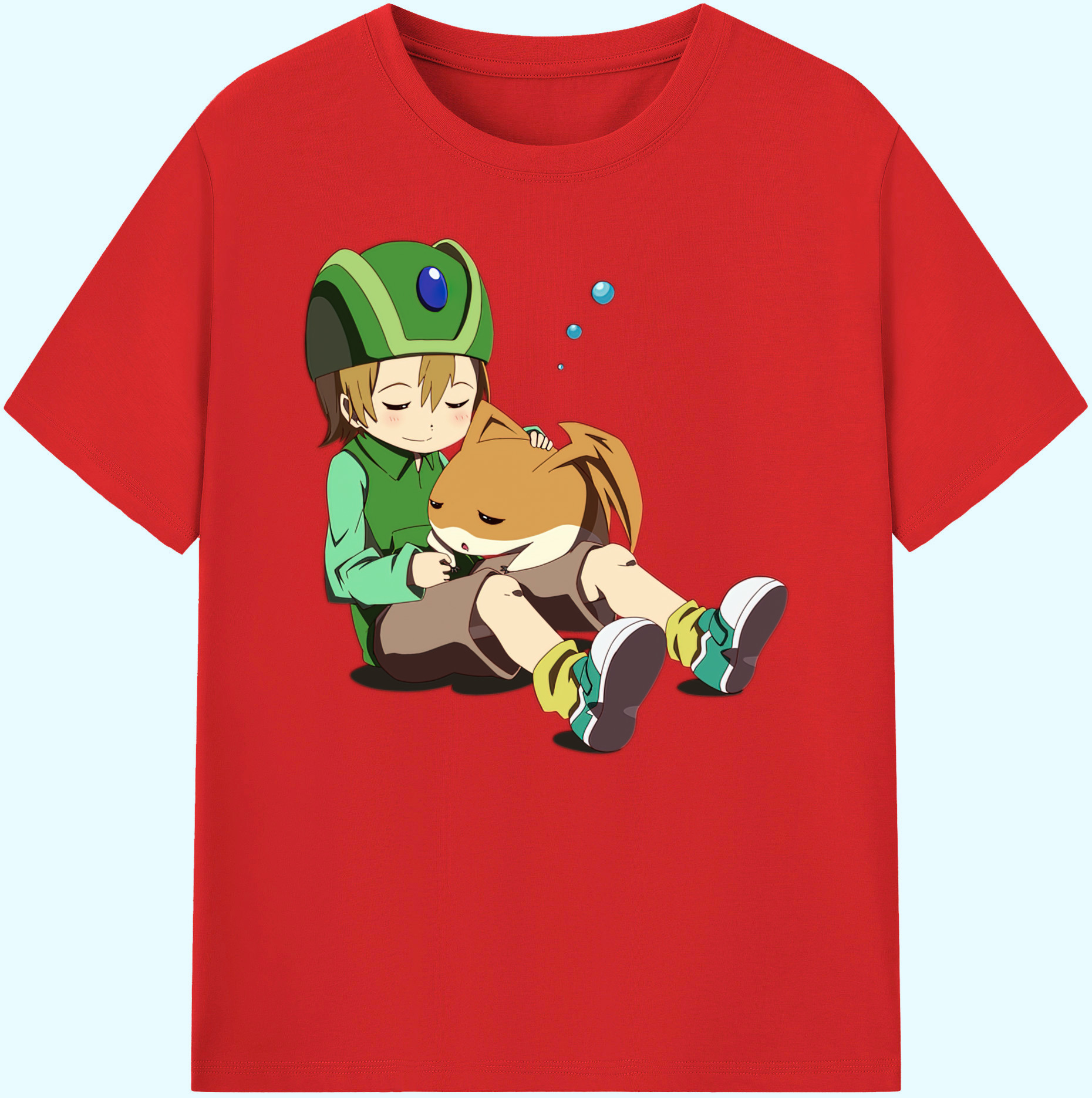 （画像用） Digimon デジタルモンスター/デジモン 綿100％ メンズ半袖Tシャツ｜肌触りやわらか＆通気性