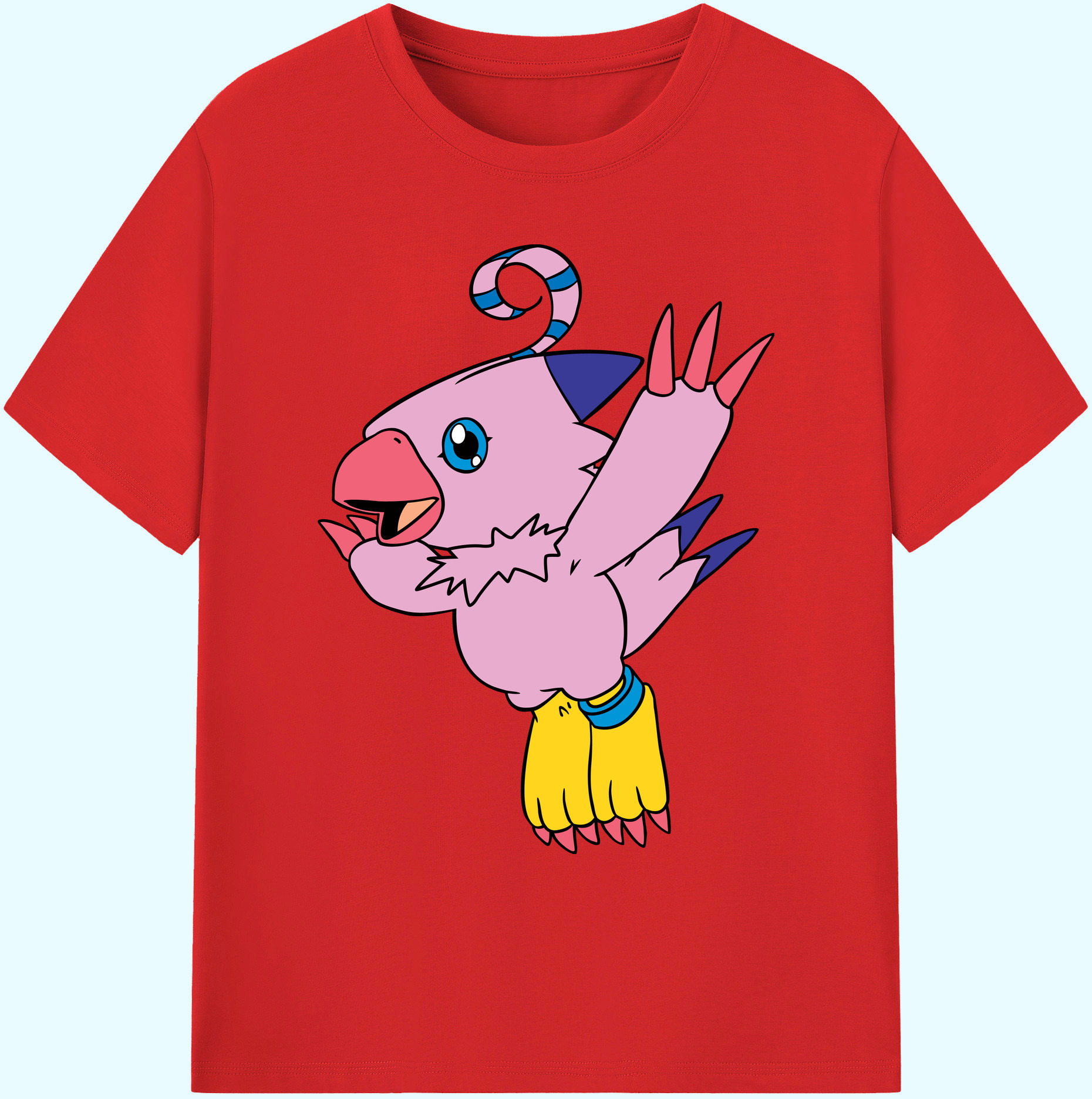 （画像用） Digimon デジタルモンスター/デジモン 綿100％ メンズ半袖Tシャツ｜肌触りやわらか＆通気性