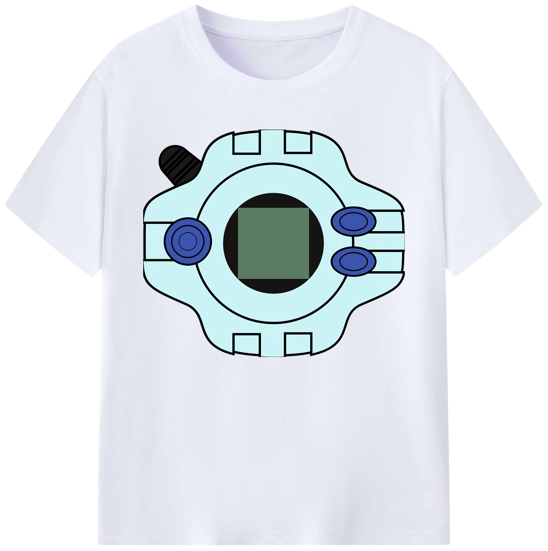 （画像用） Digimon デジタルモンスター/デジモン 綿100％ メンズ半袖Tシャツ｜肌触りやわらか＆通気性
