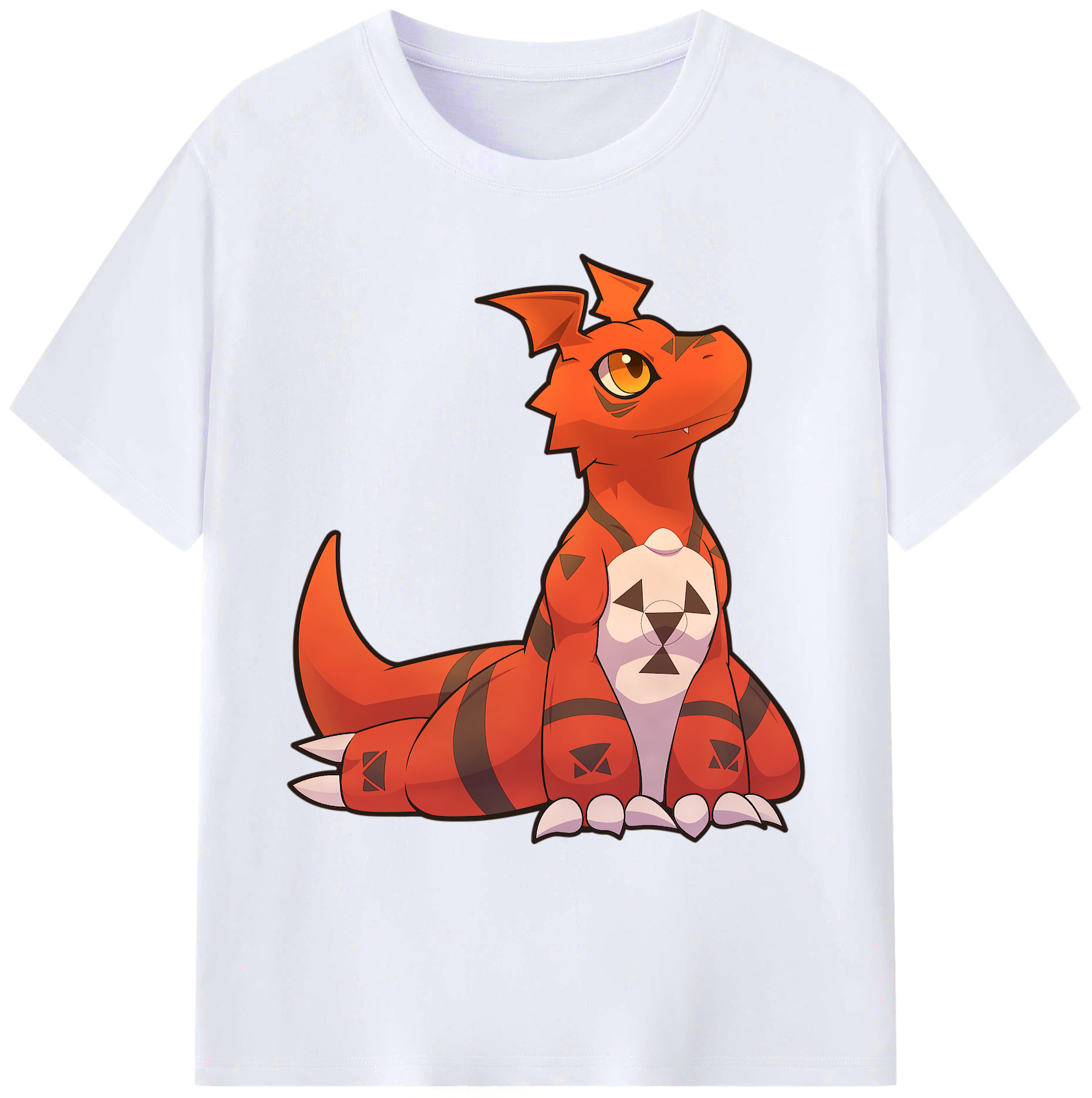 （画像用） Digimon デジタルモンスター/デジモン 綿100％ メンズ半袖Tシャツ｜肌触りやわらか＆通気性